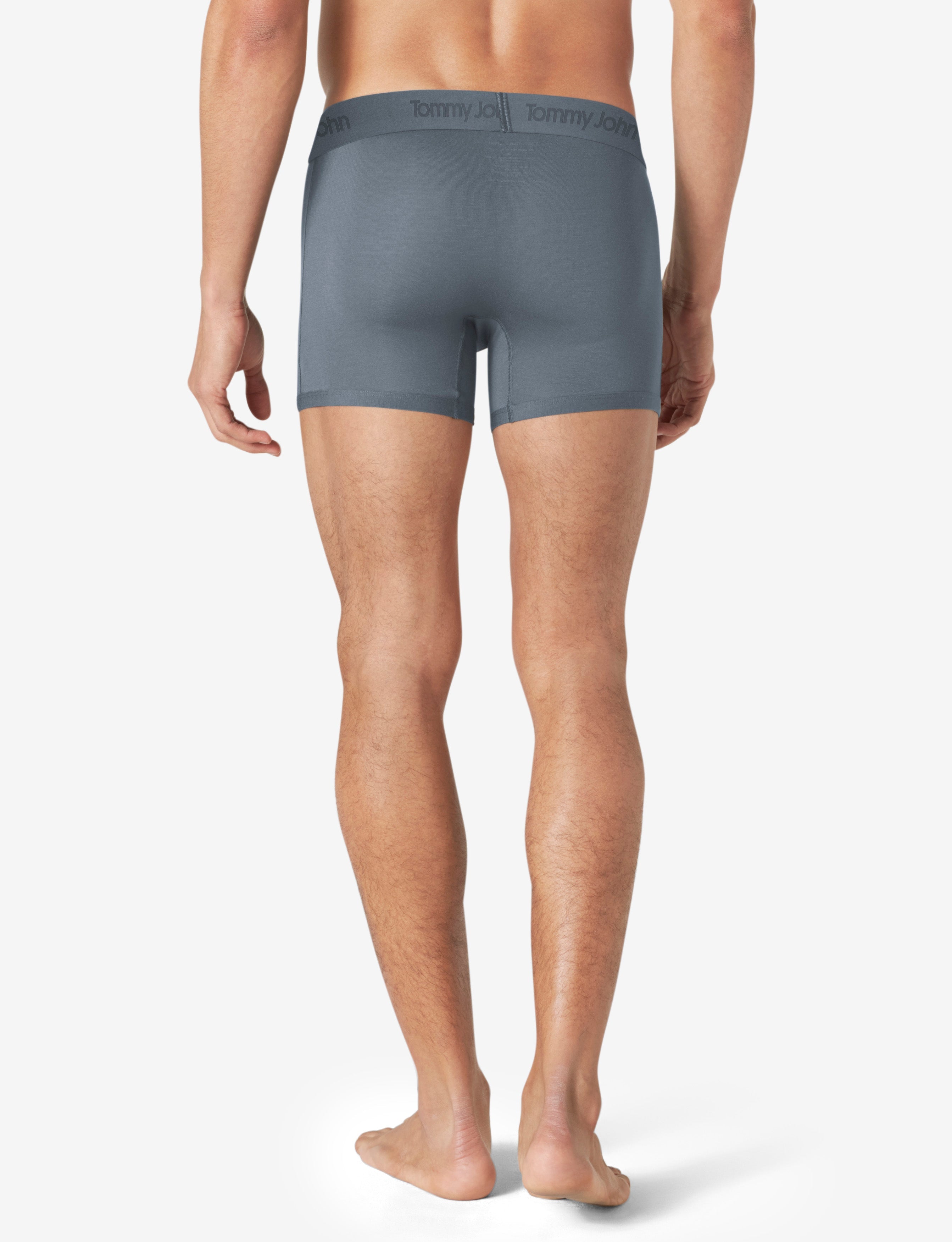 Second Skin Trunk 4" (3 Pack)::Turbulence Grey