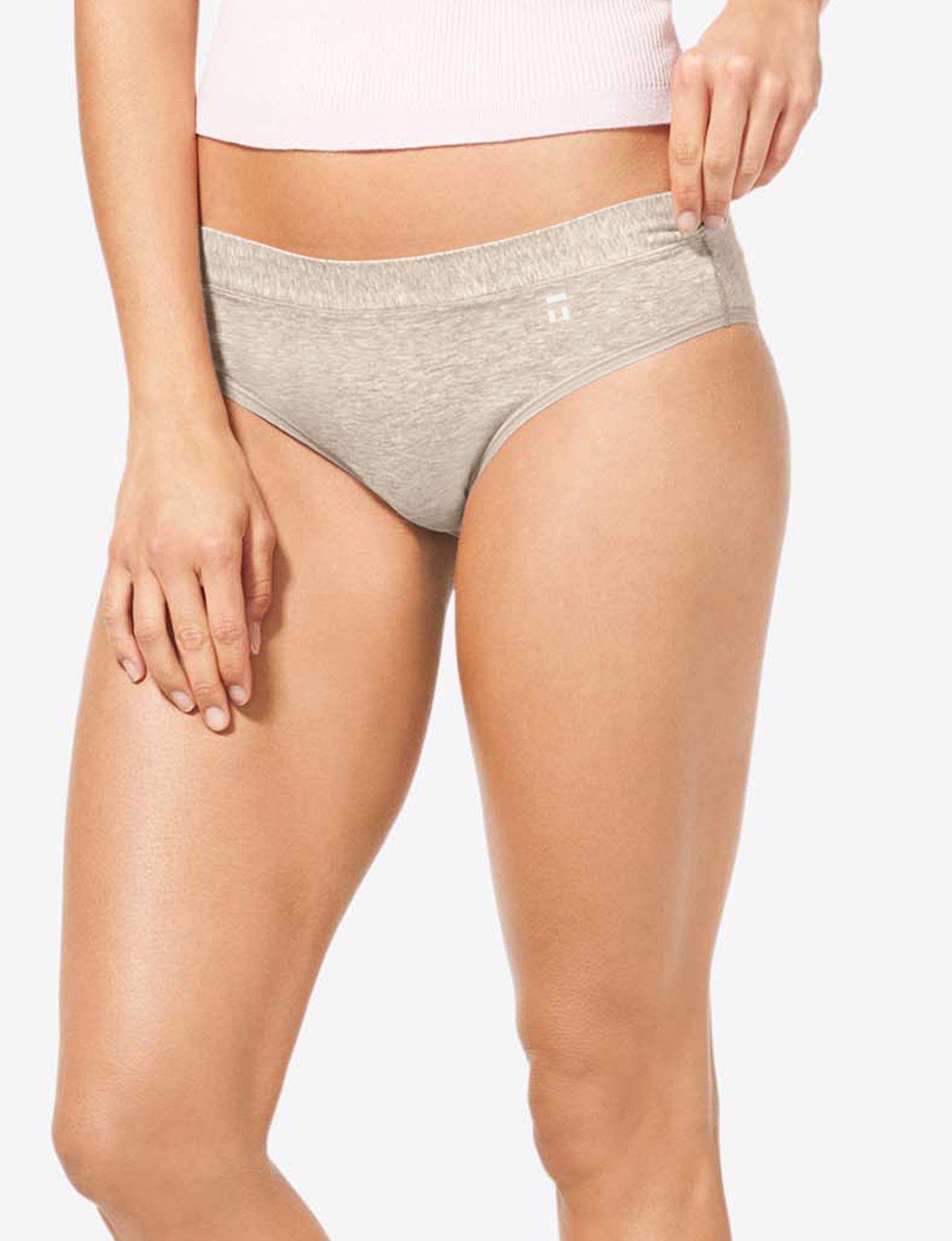 Women's Second Skin Cheeky::Dove Heather
