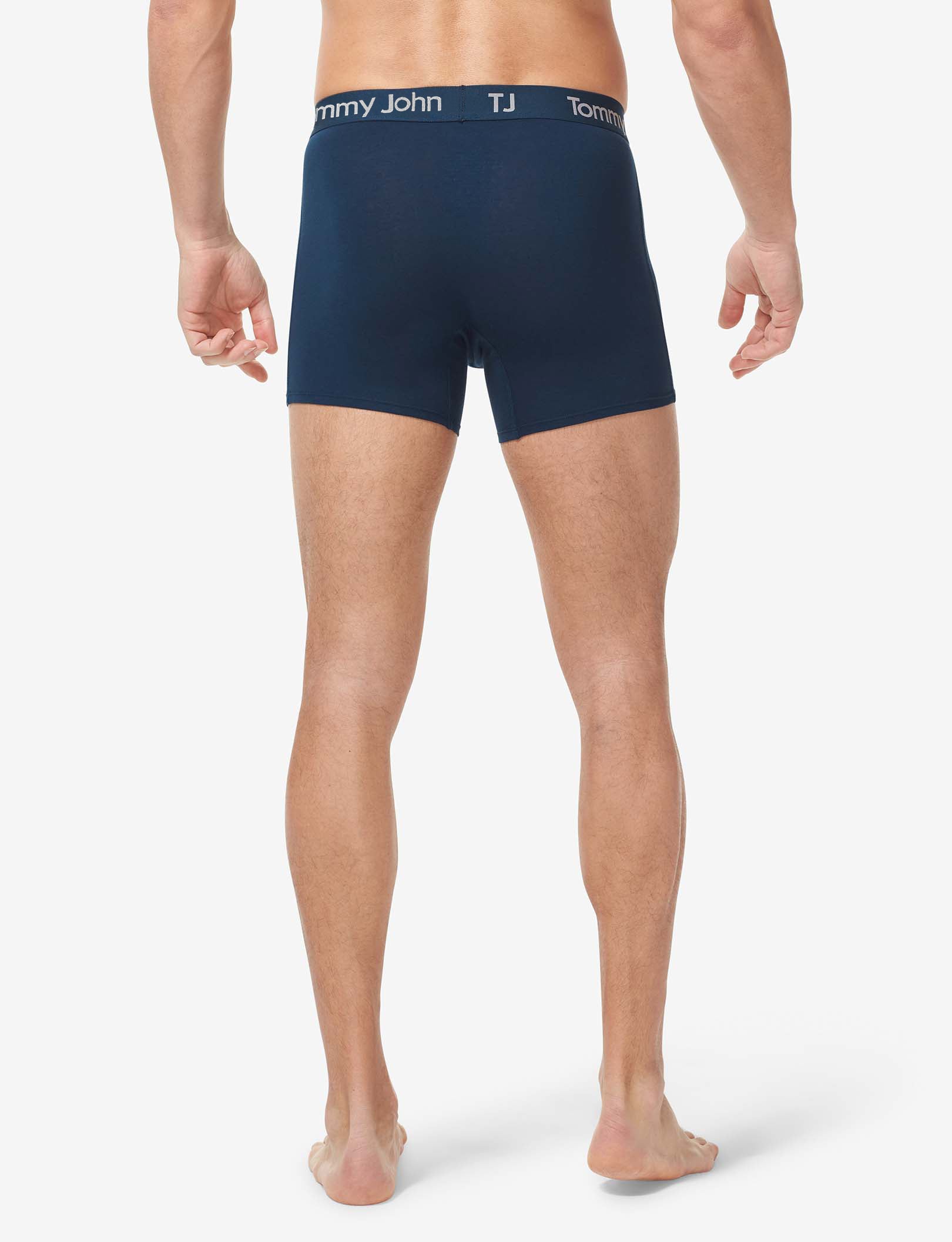 TJ Cotton Stretch Trunk 4” (2-Pack)::Dress Blues/Black