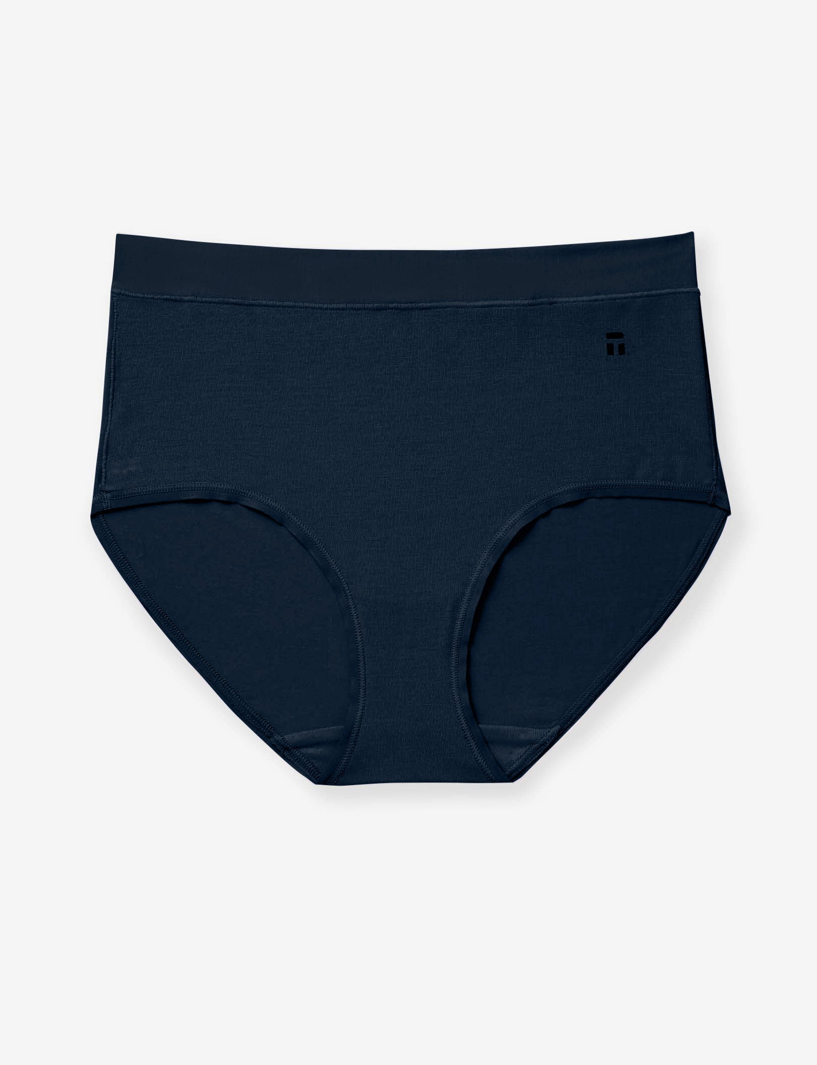 Women's Cool Cotton High Rise Brief::Navy