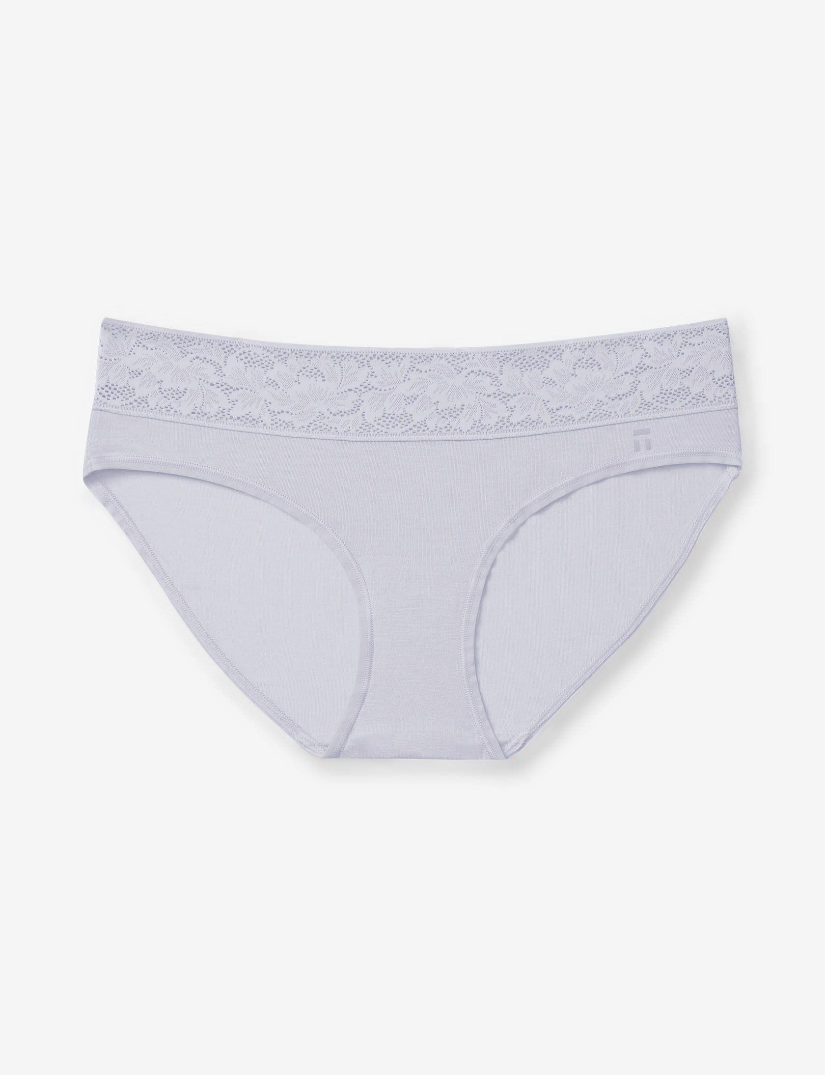 Women's Second Skin Brief, Lace Waist::Lilac Hint Lace