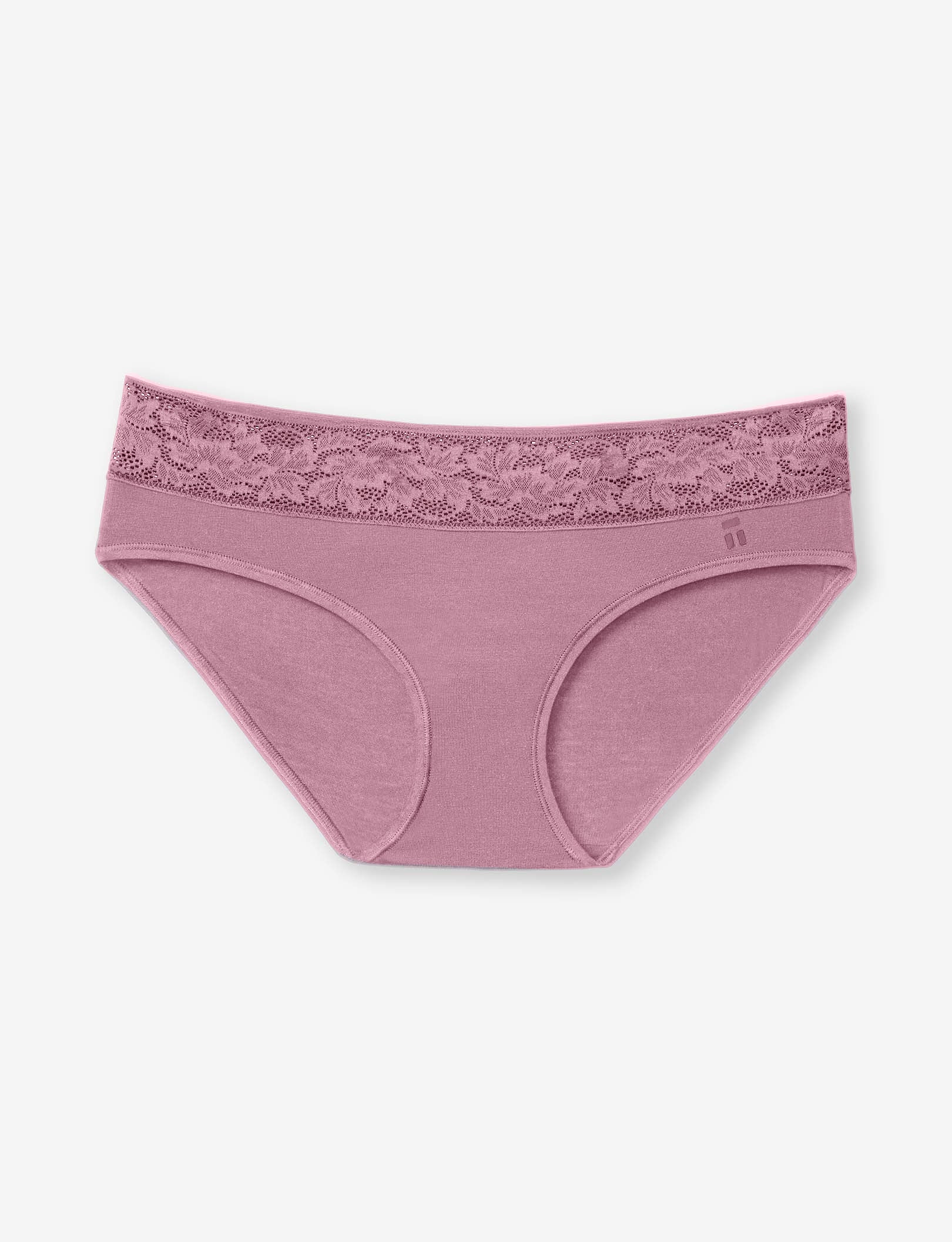 Women's Second Skin Brief, Lace Waist::Foxglove Lace