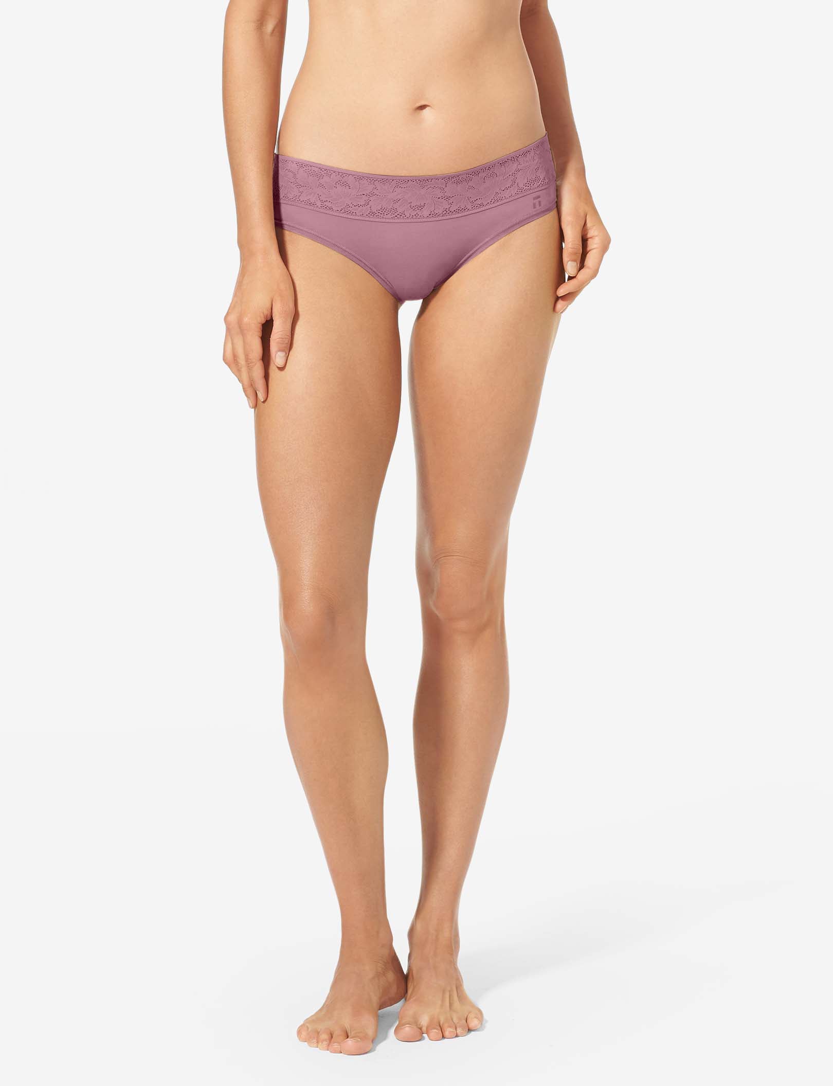 Women's Second Skin Cheeky, Lace Waist::Foxglove Lace