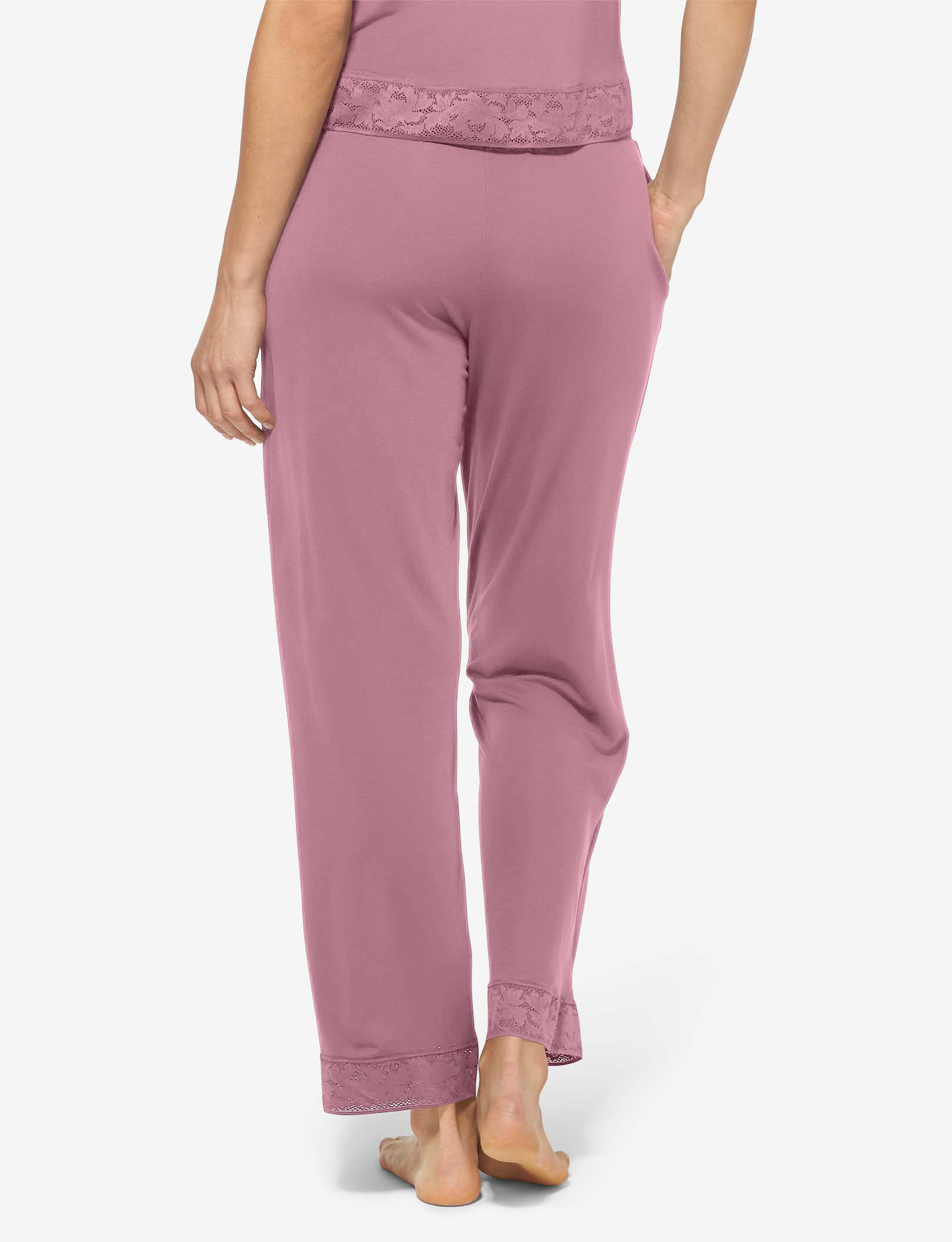 Women's Second Skin Pajama Pant, Lace Trim::Foxglove Lace
