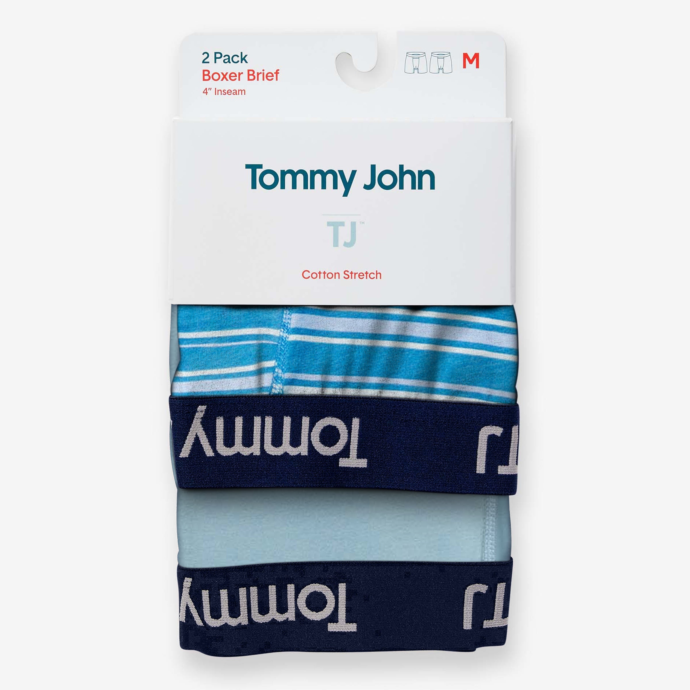 TJ Cotton Stretch Trunk 4” (2-Pack)::Forget Me Not