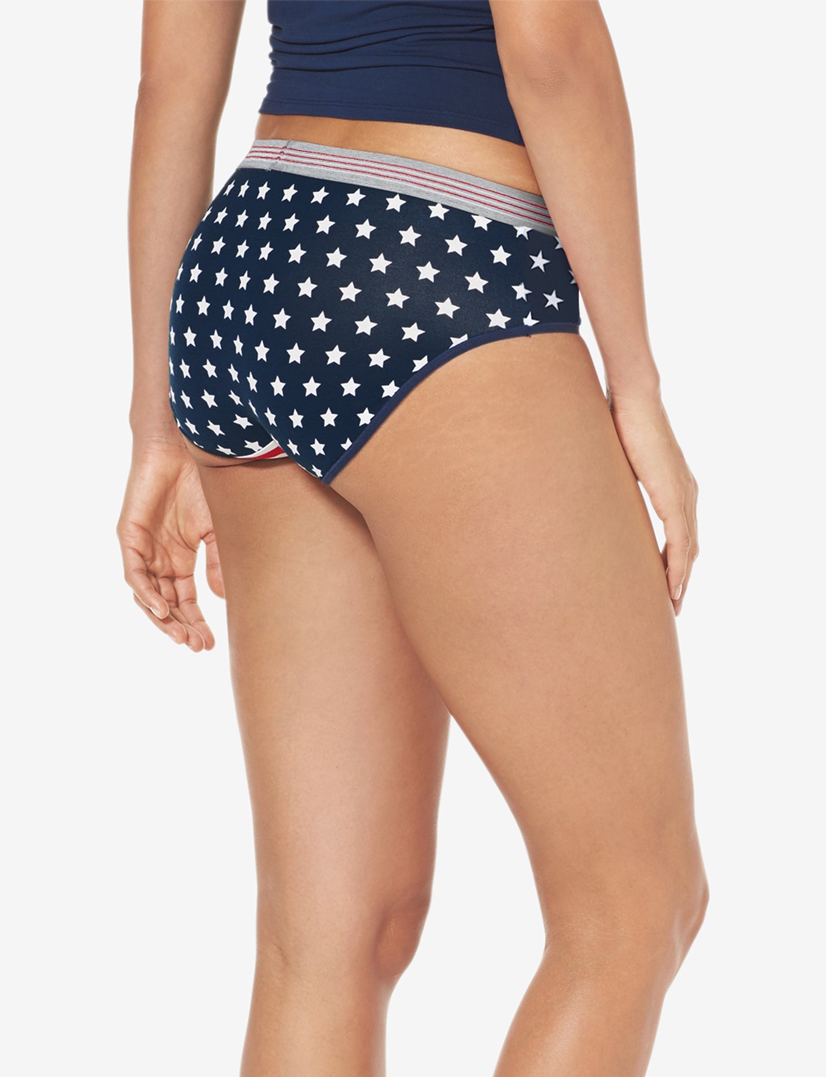 Women's Cool Cotton Brief::US Flag