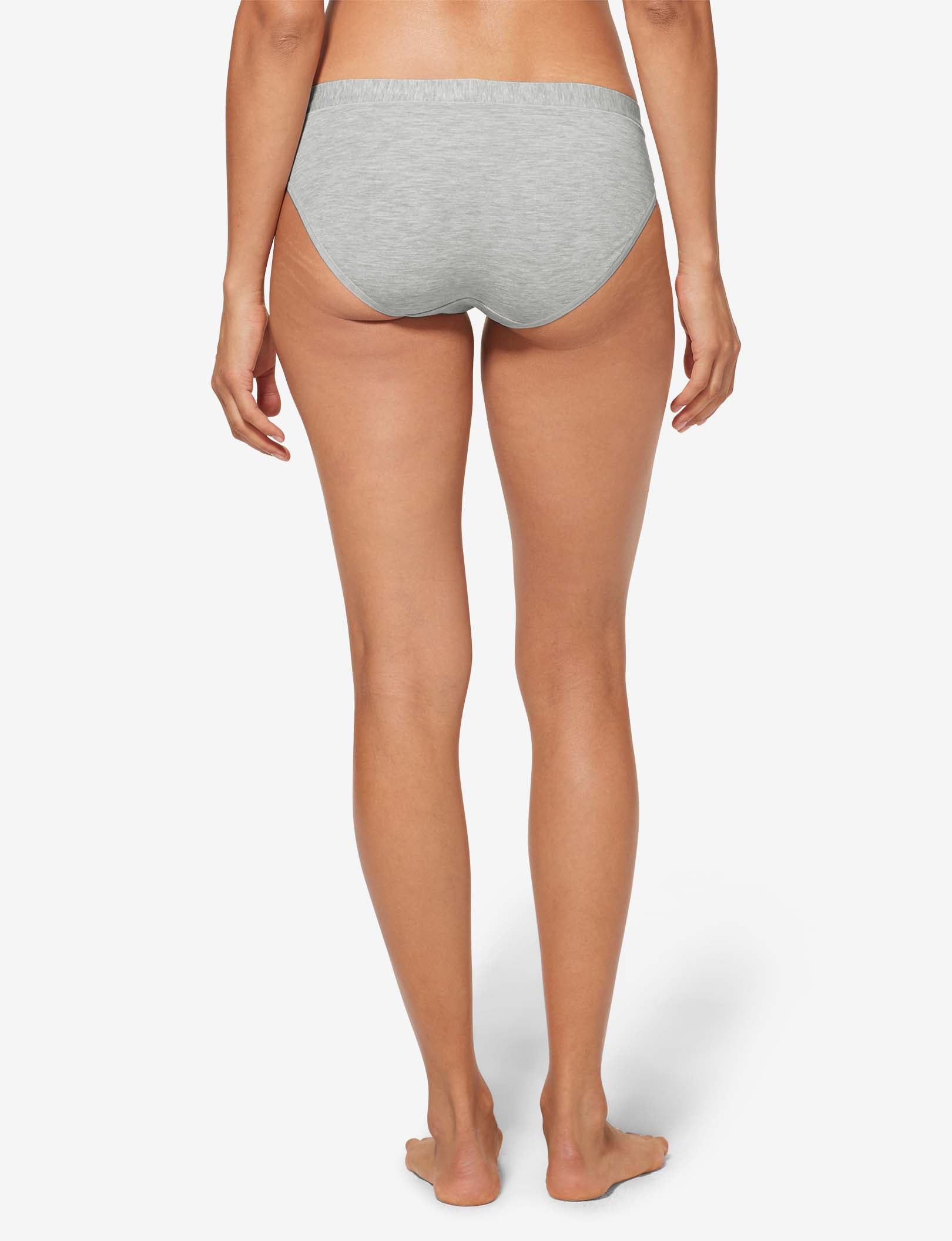 Women's Second Skin Brief::Cool Grey Heather