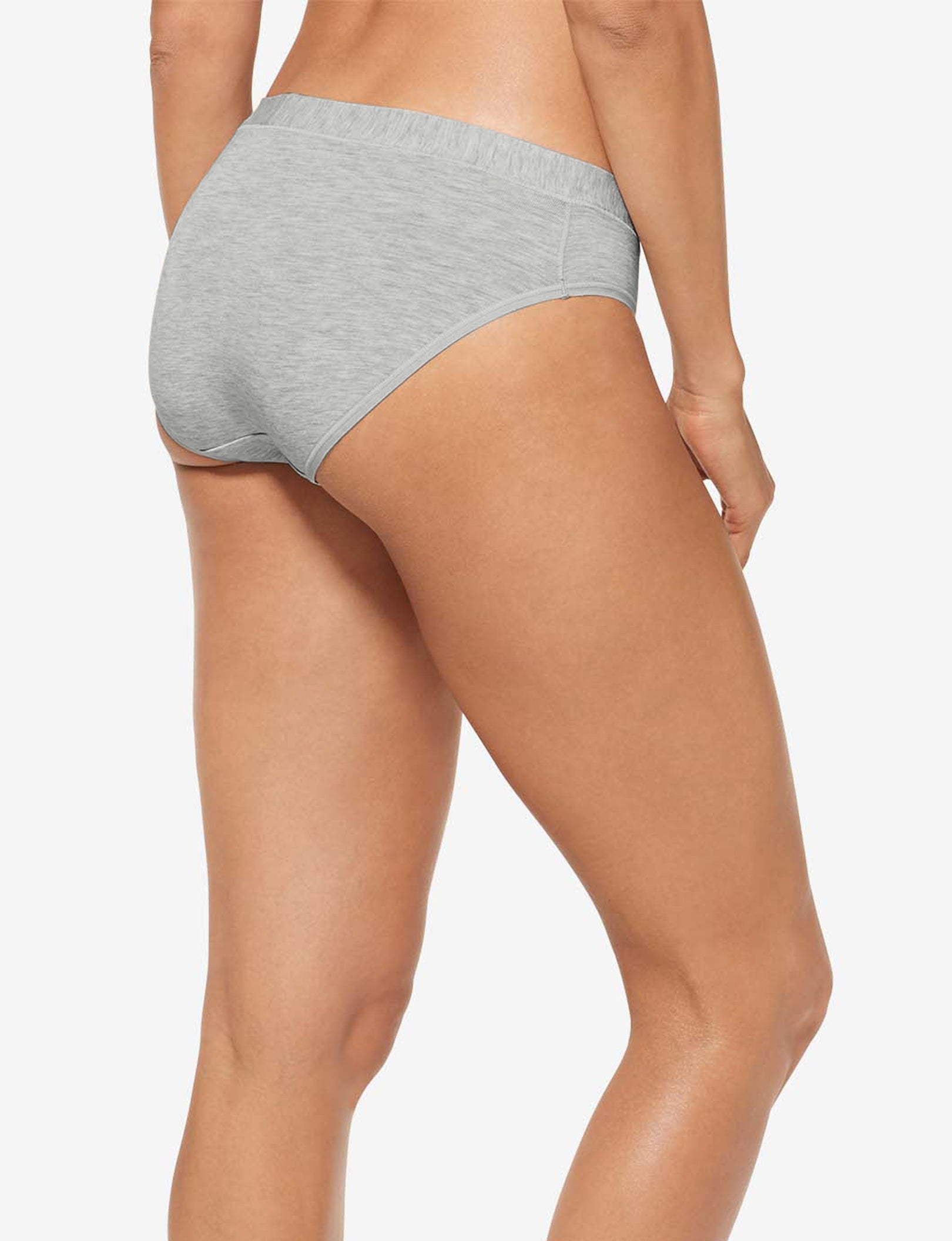 Women's Second Skin Brief::Cool Grey Heather