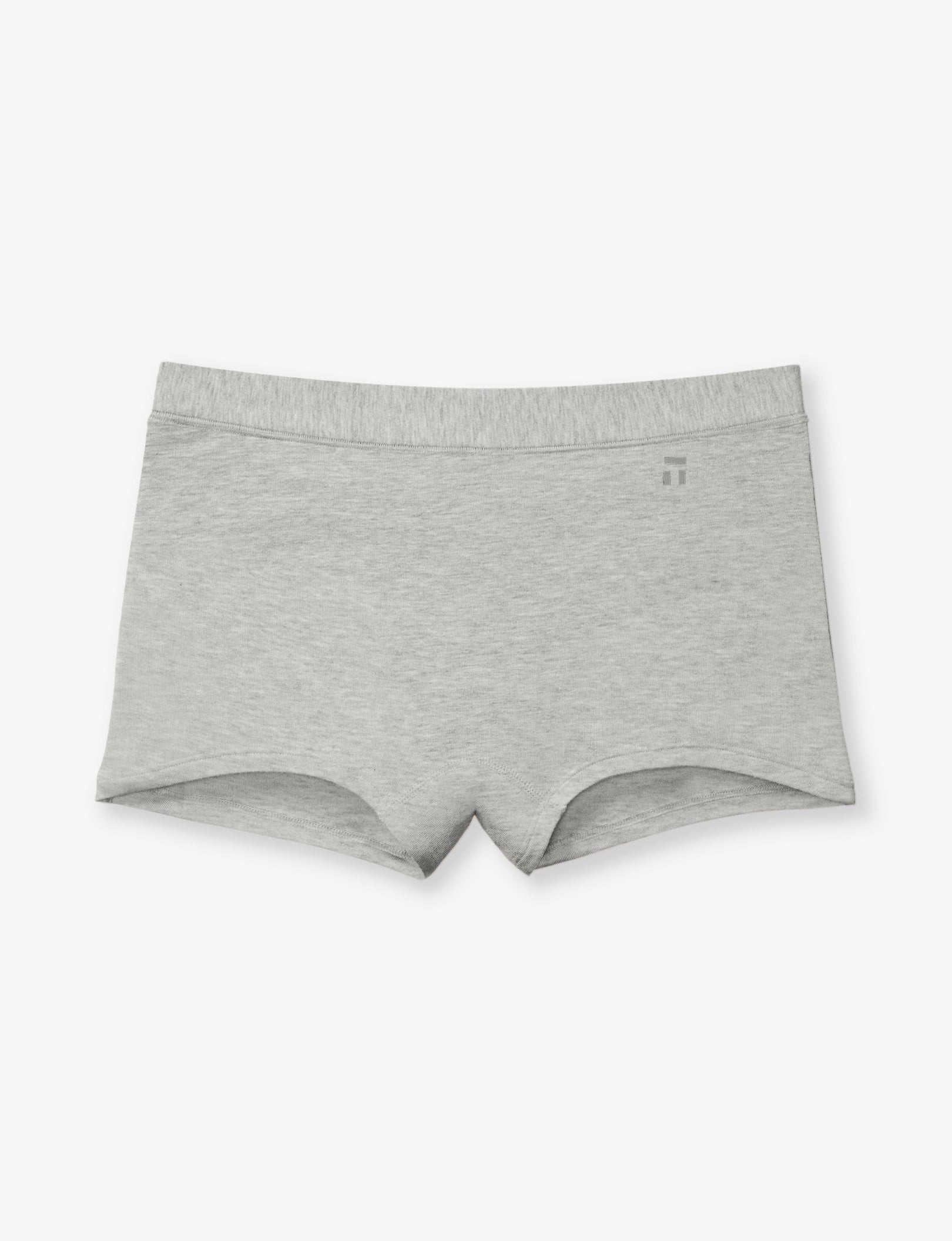 Women's Second Skin Boyshort::Cool Grey Heather