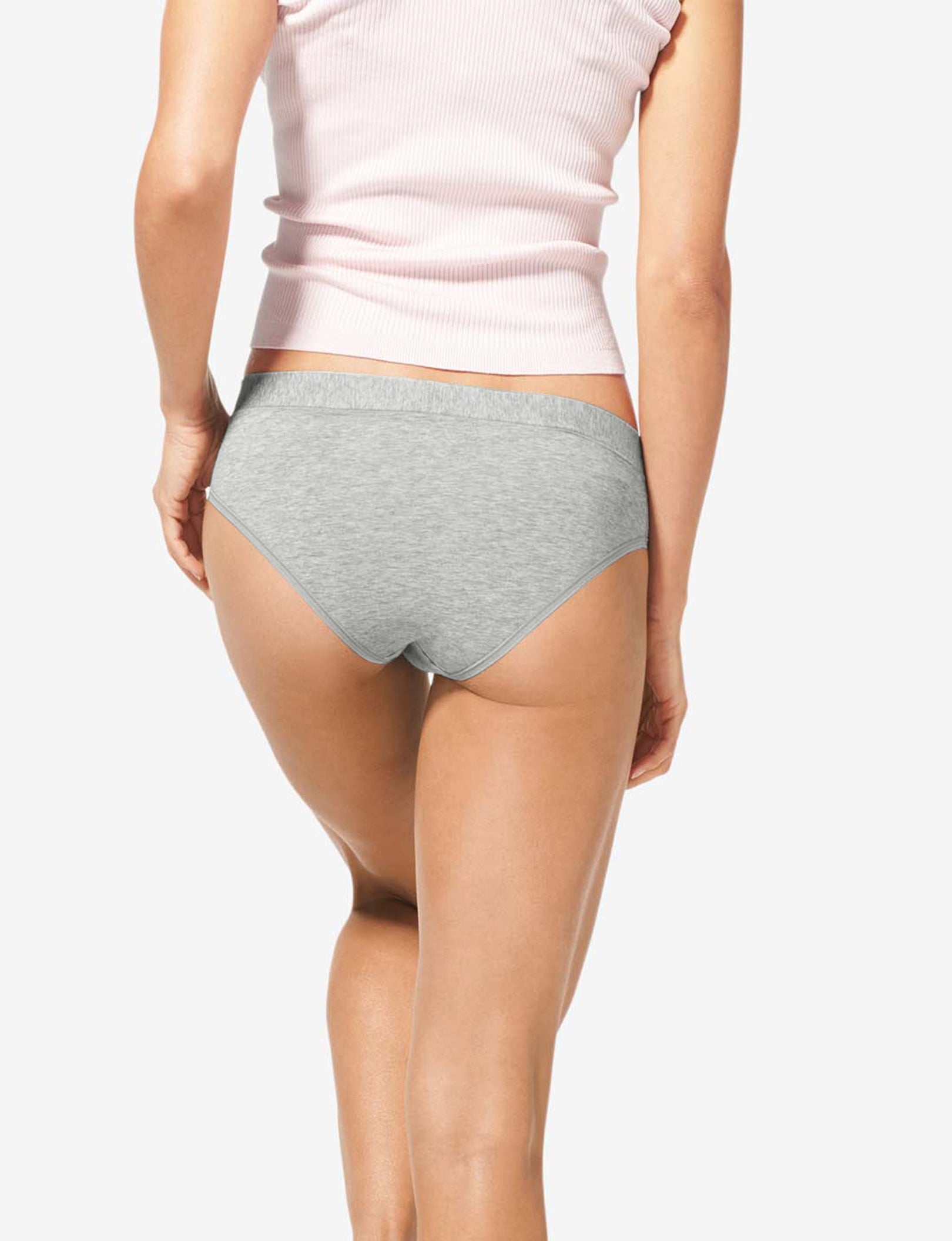 Women's Second Skin Cheeky::Cool Grey Heather