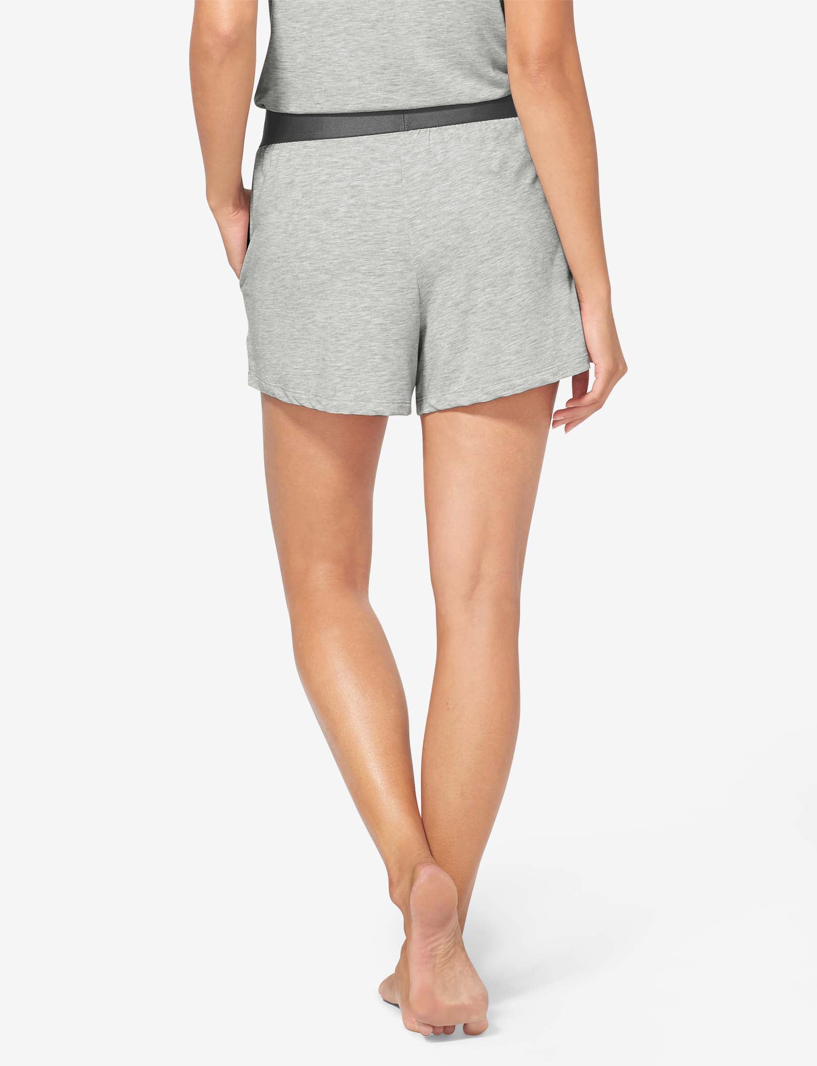 Women's Second Skin Sleep Short::Cool Grey Heather