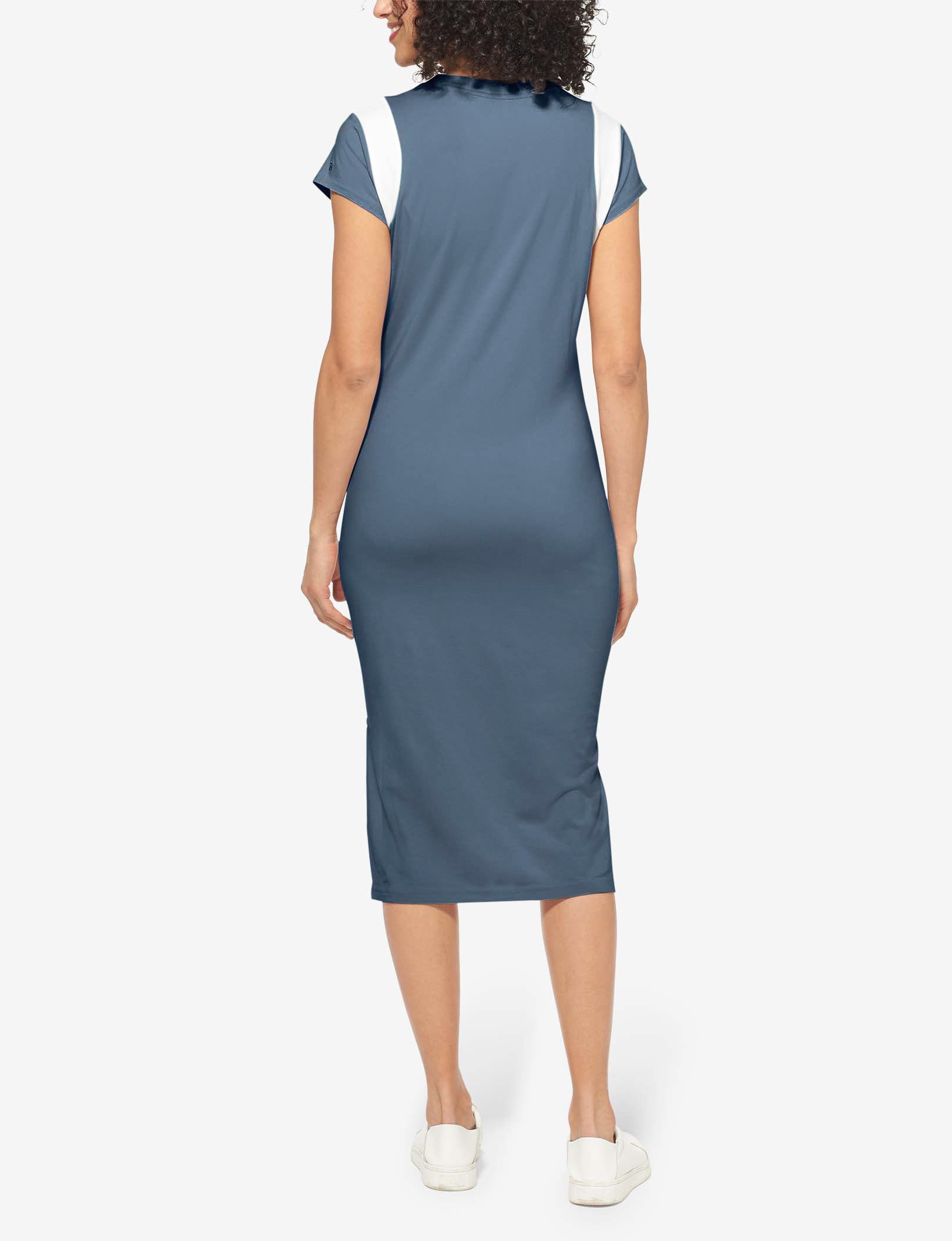 Women's Second Skin T-Shirt Dress::Bering Sea