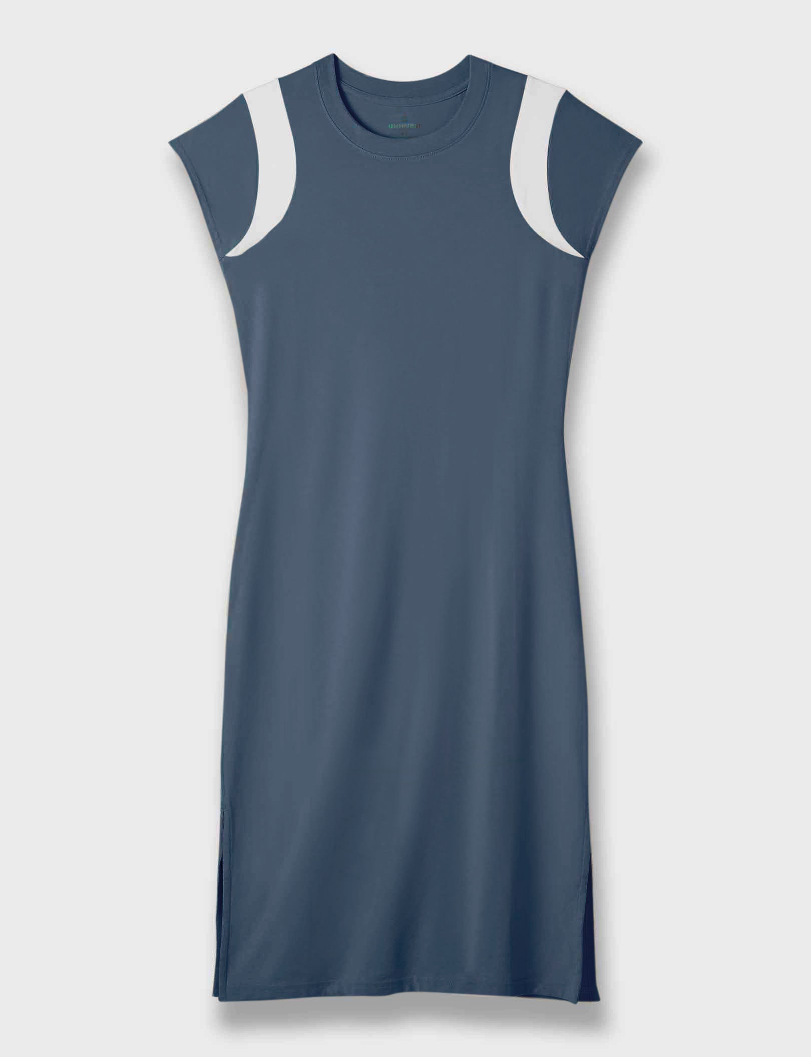 Women's Second Skin T-Shirt Dress::Bering Sea