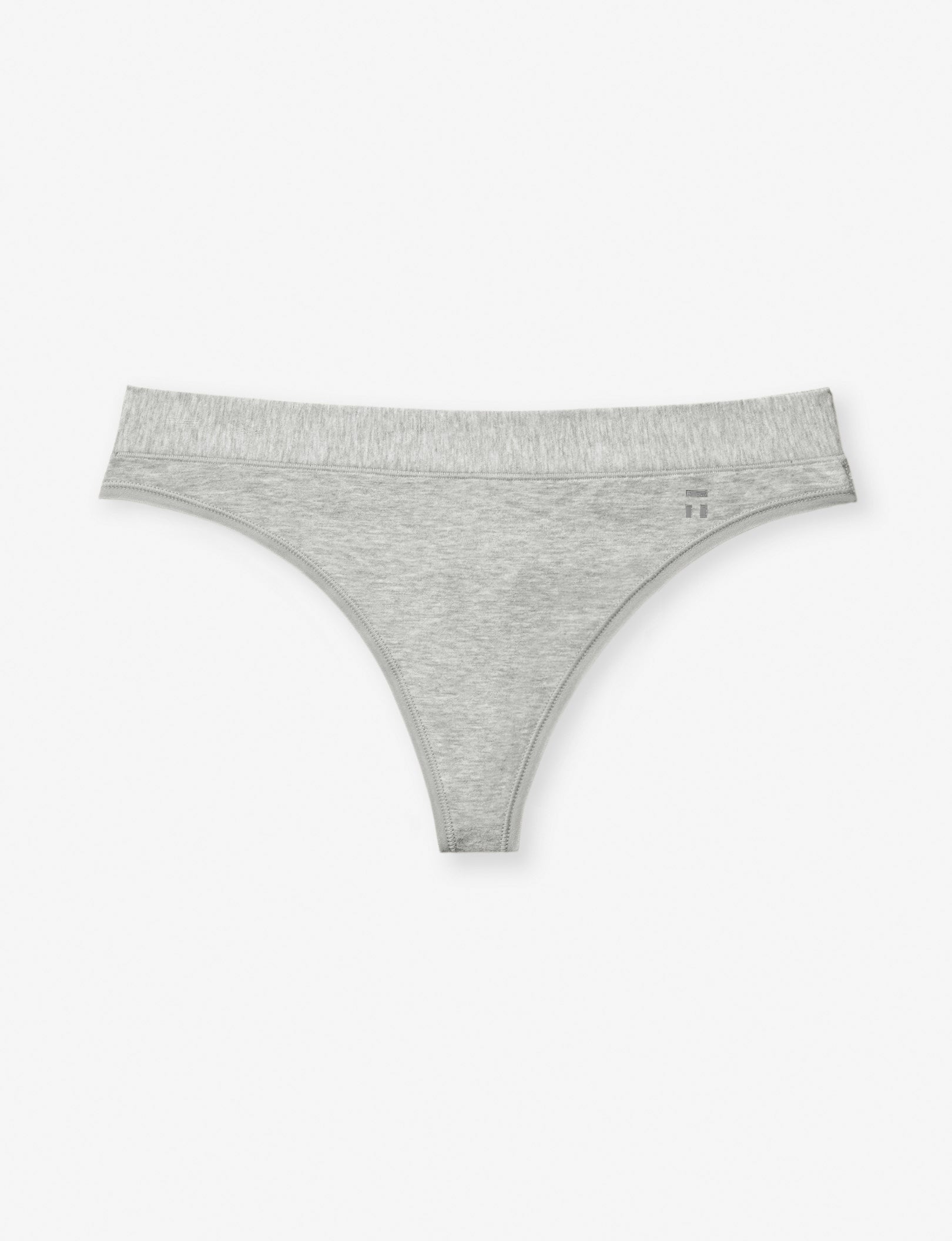 Women's Second Skin Thong::Cool Grey Heather