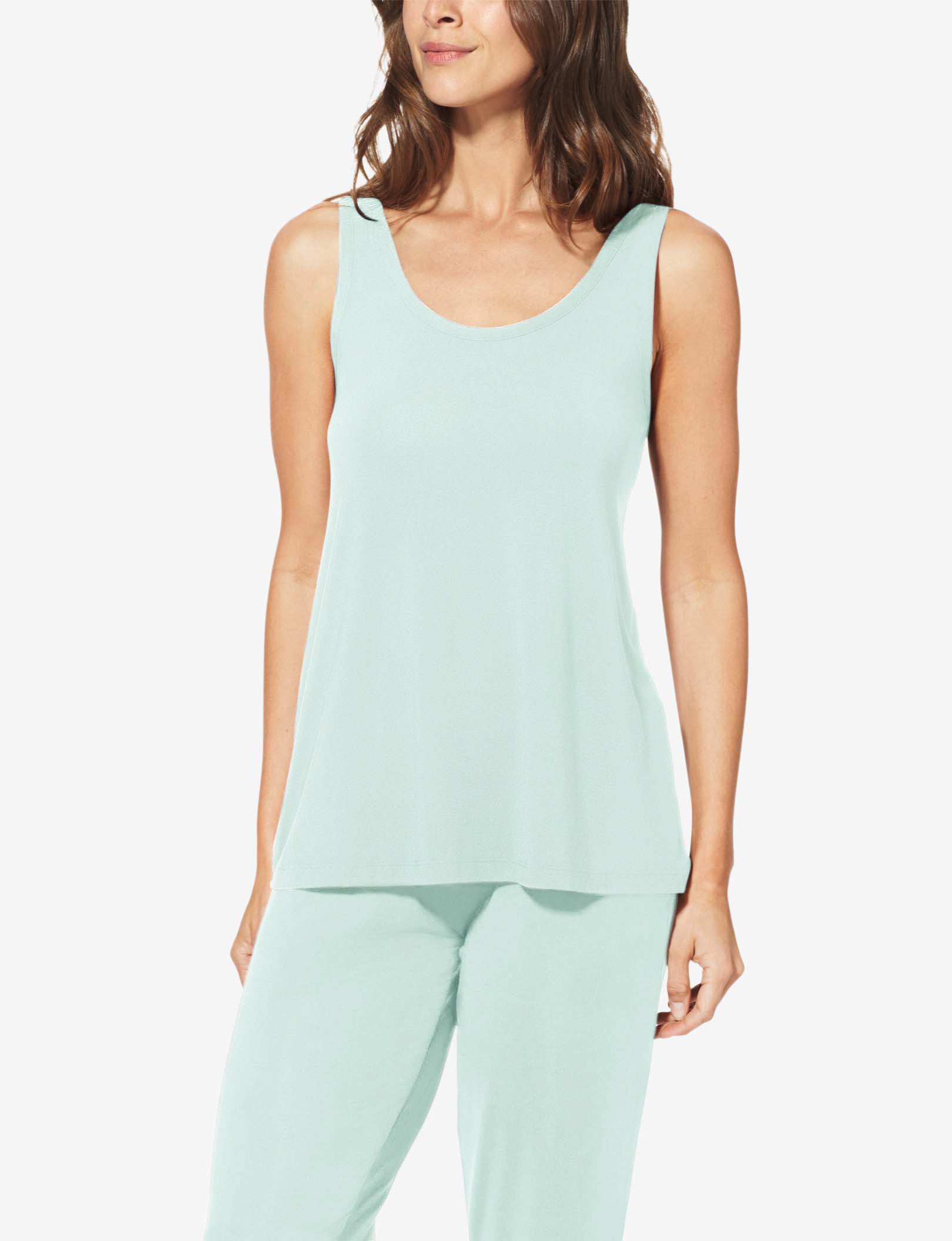 Women's Second Skin Pajama Tank::Hint of Mint