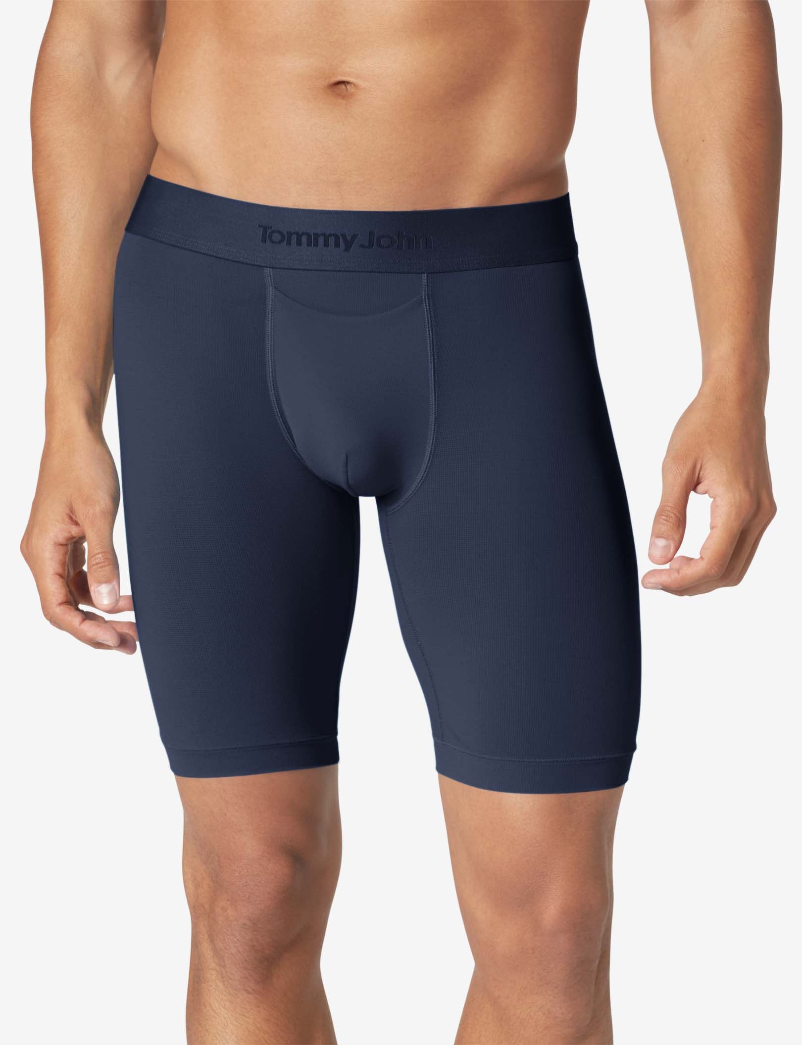 Air Mesh Boxer Brief 8"::Dress Blues