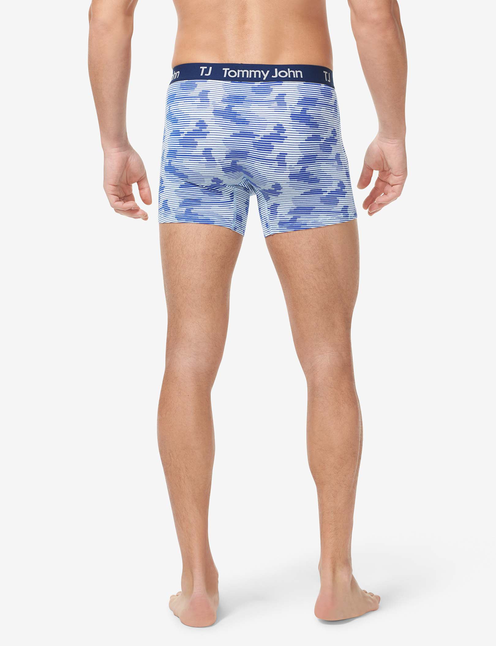 TJ Cotton Stretch Trunk 4” (2-Pack)::Linear Camo/Mazarine Blue