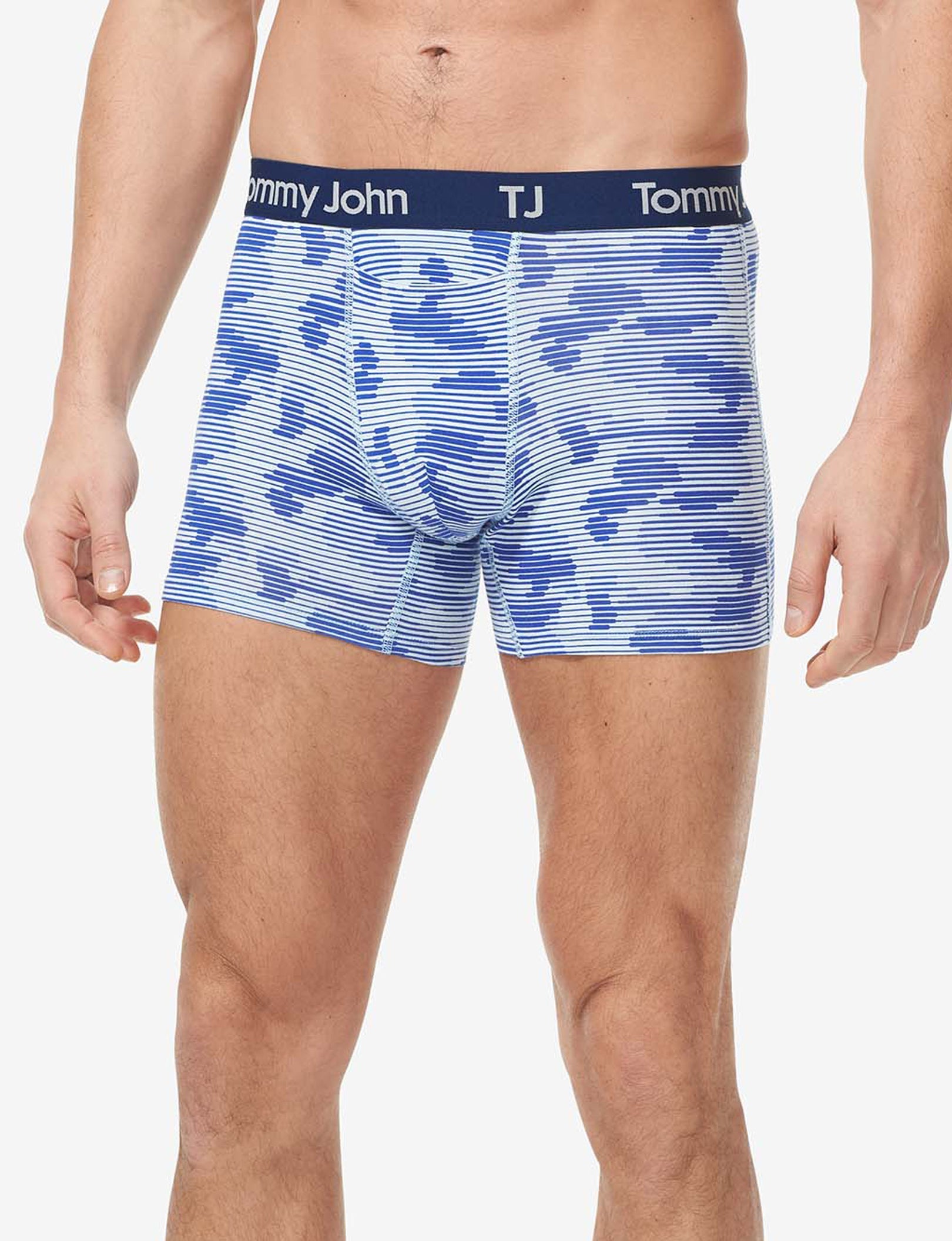 TJ Cotton Stretch Trunk 4” (2-Pack)::Linear Camo/Mazarine Blue