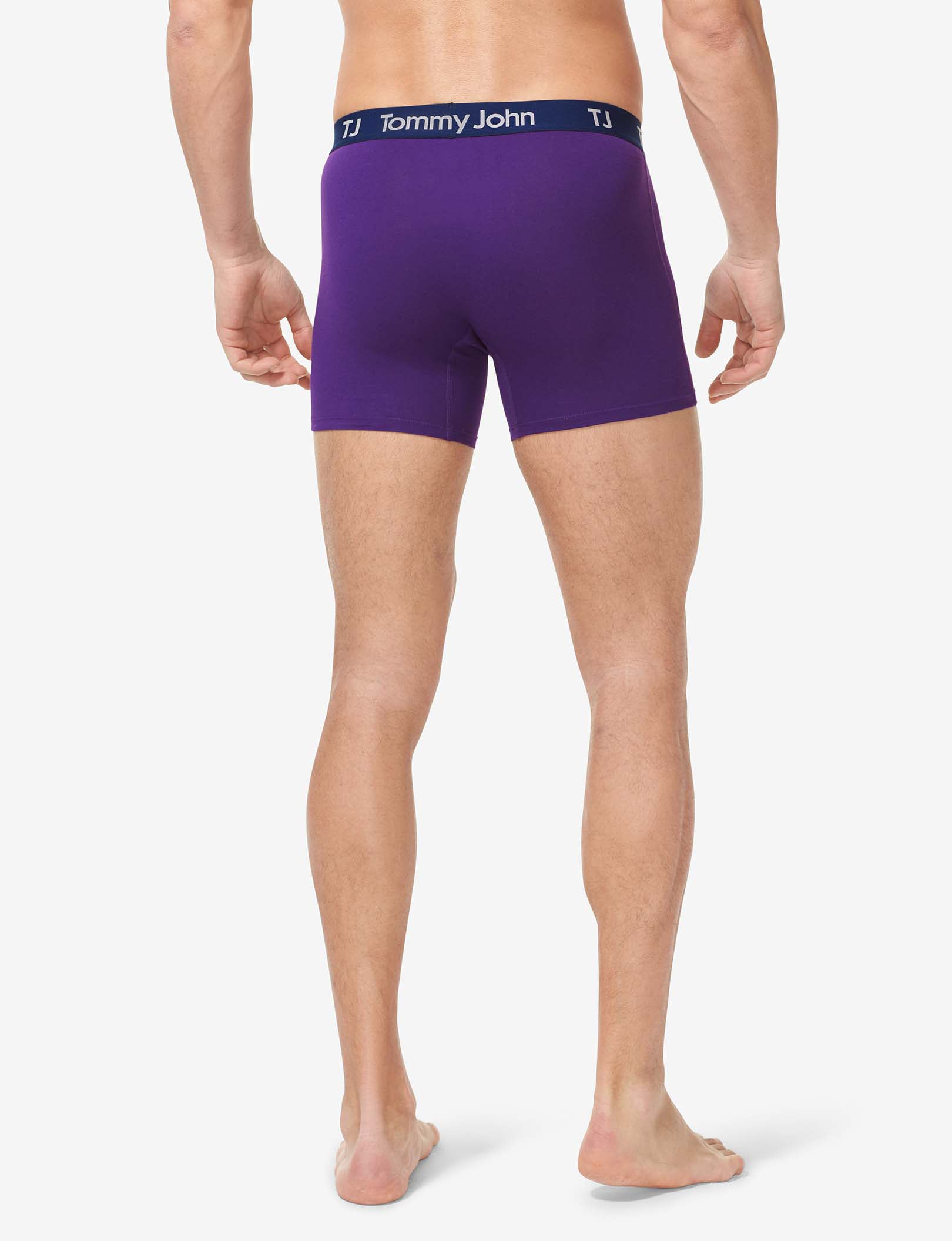 TJ Cotton Stretch Trunk 4” (2-Pack)::Sidecar Stripe/Acai Combo