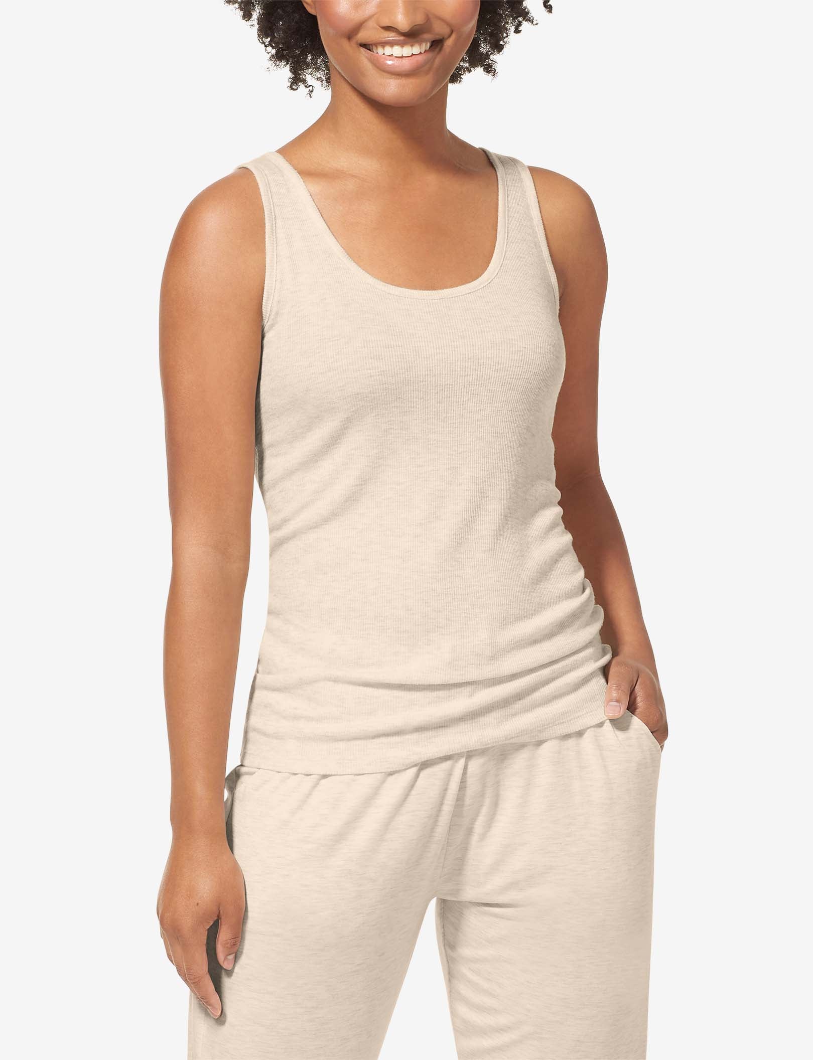 Women's Lounge Scoop or V-Neck Tank::Oatmeal Heather