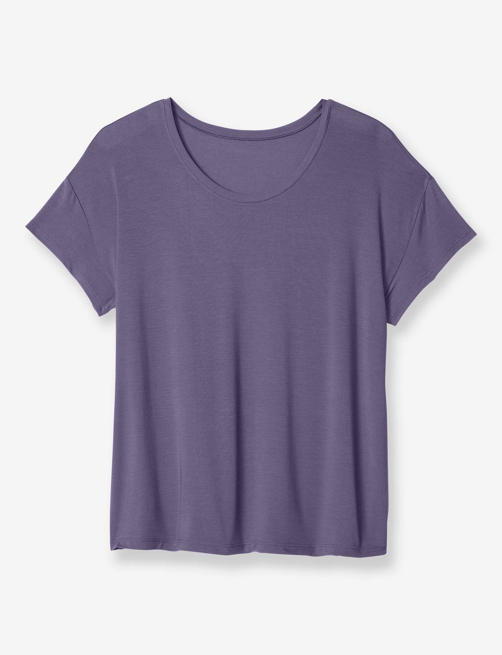 Women's Second Skin Sleep Tee::Graystone