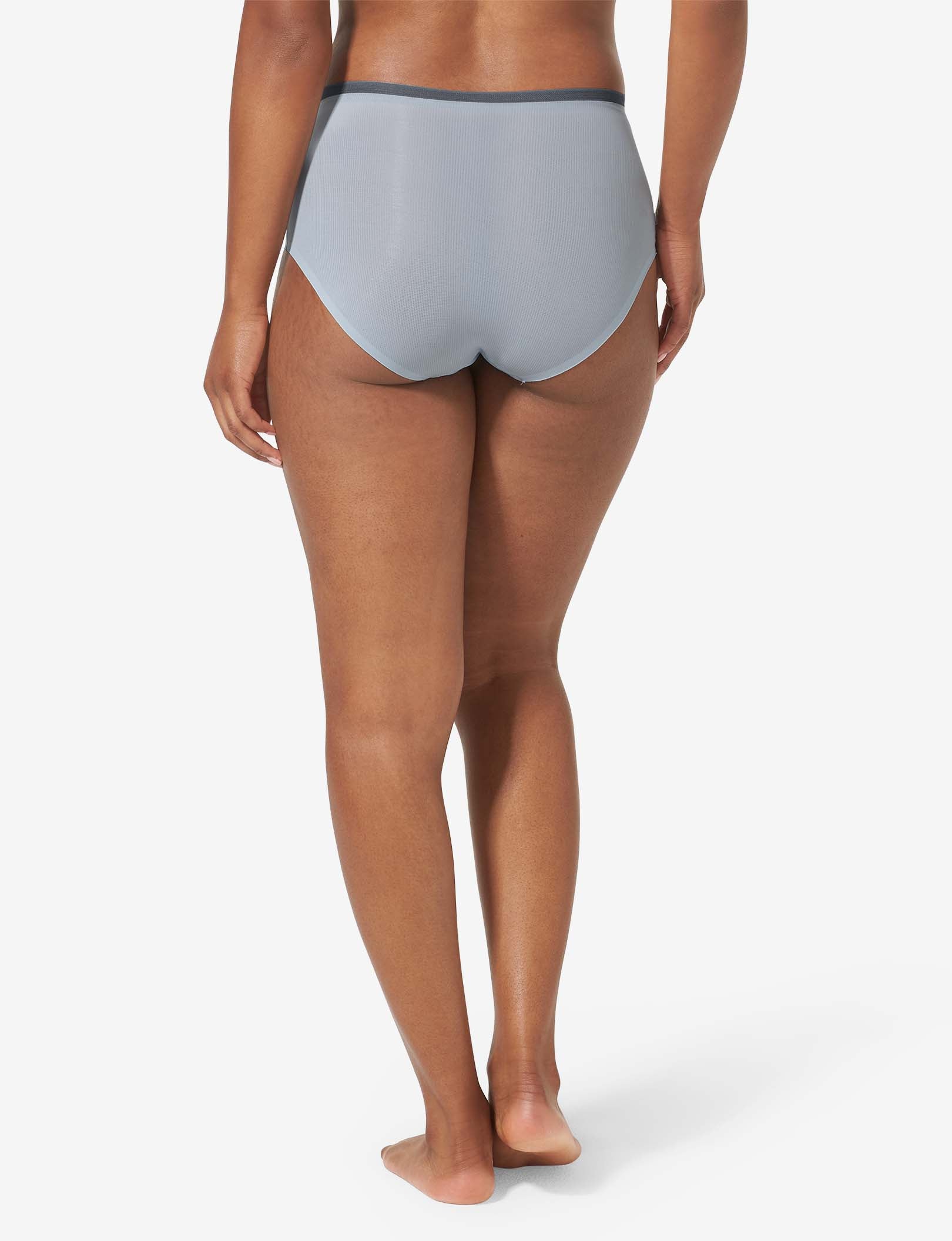 Women's Air High Rise Brief::Blue Fog