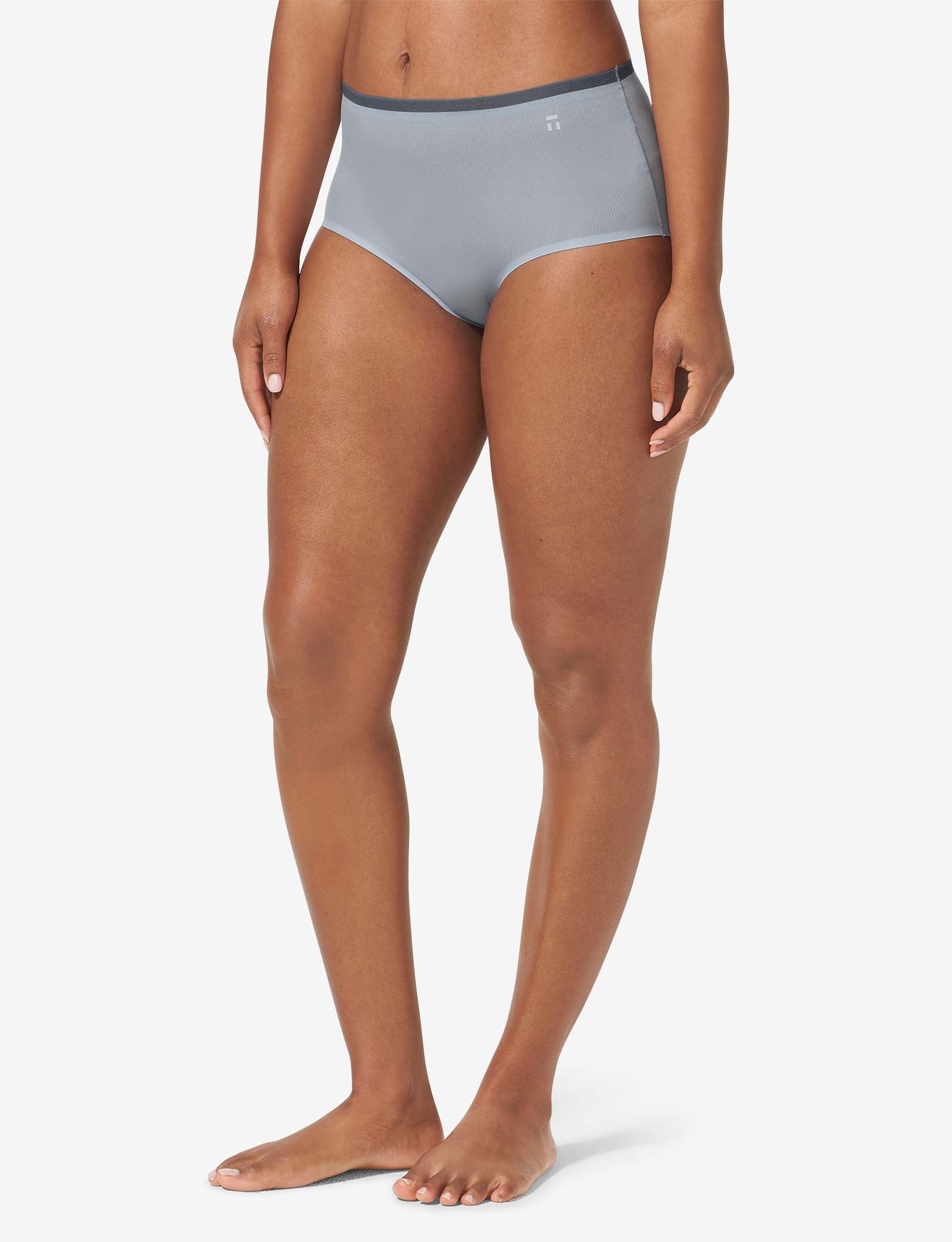 Women's Air High Rise Brief::Blue Fog