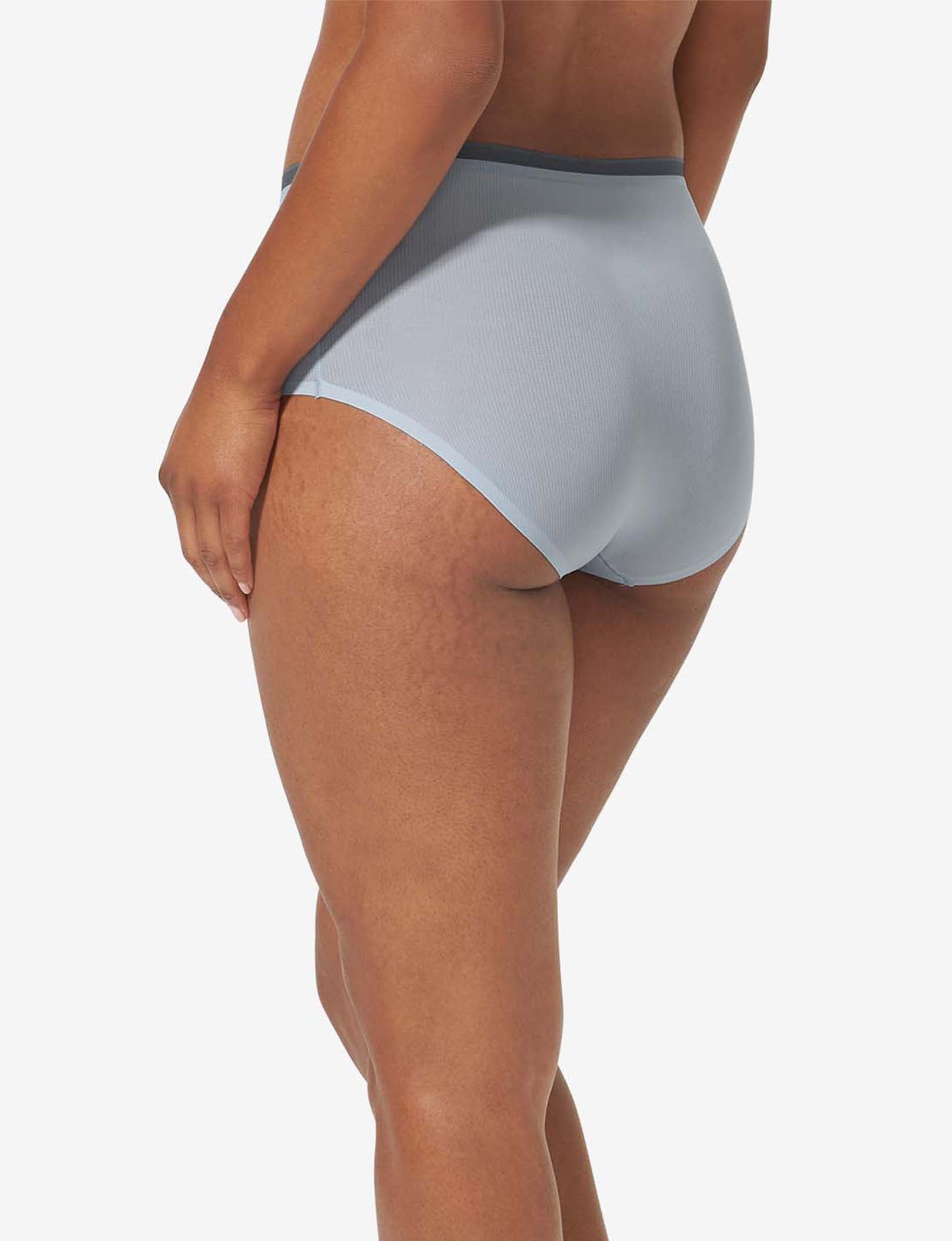 Women's Air High Rise Brief::Blue Fog