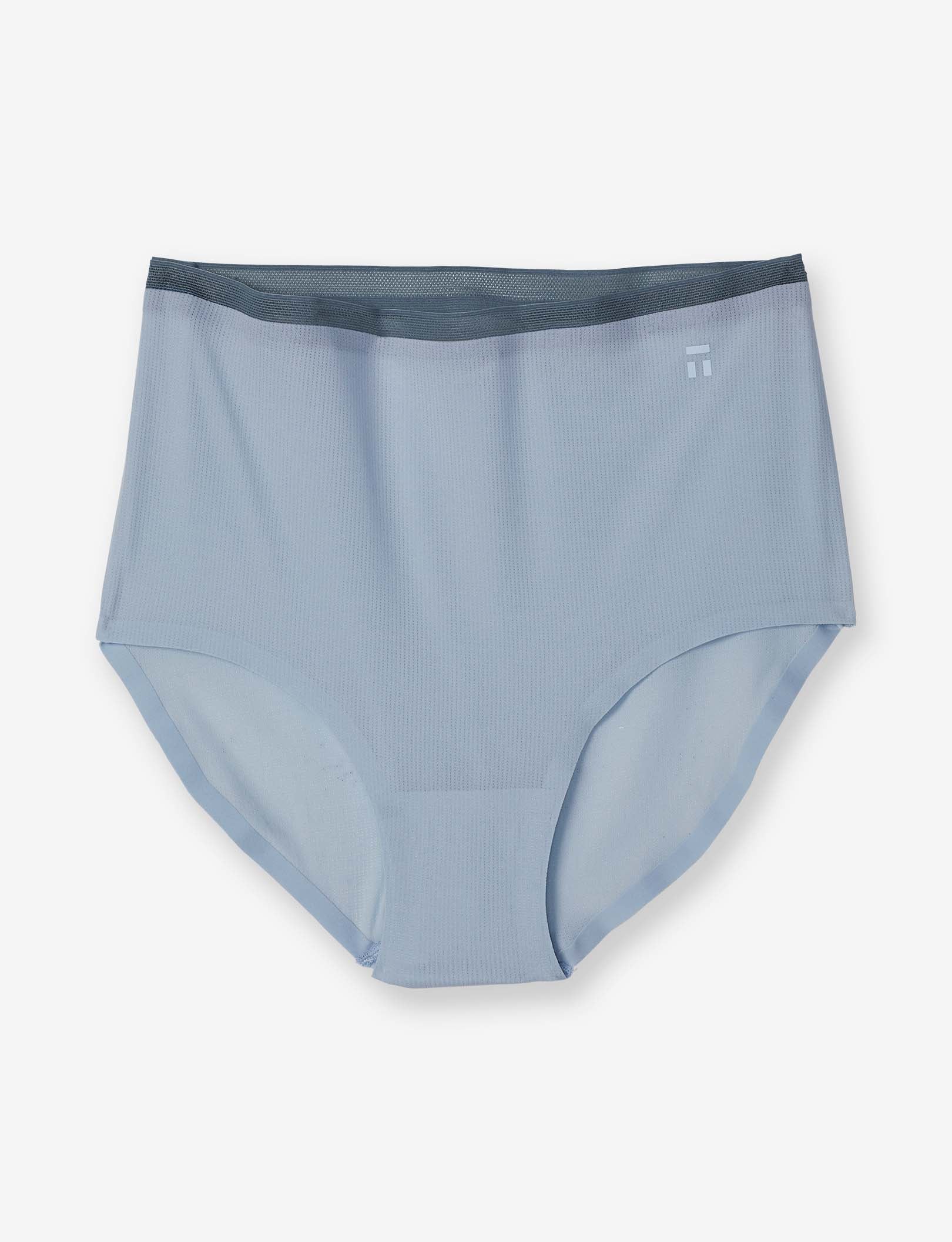 Women's Air High Rise Brief::Blue Fog