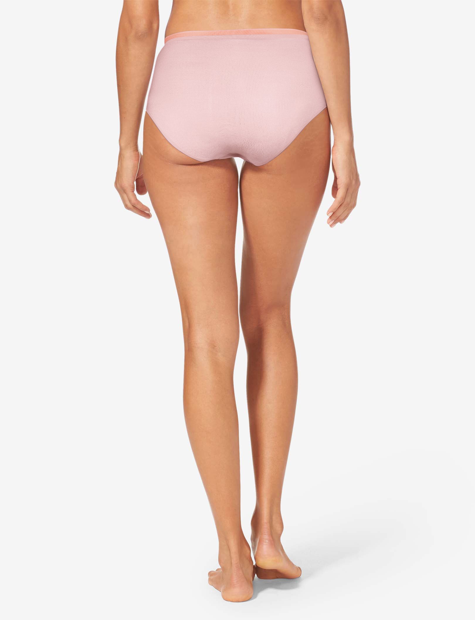 Women's Air High Rise Brief::Peachskin