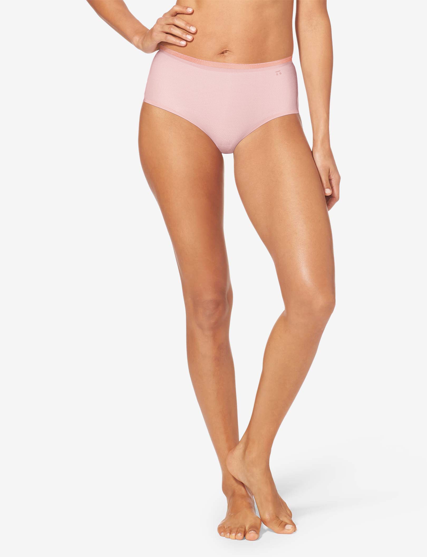 Women's Air High Rise Brief::Peachskin