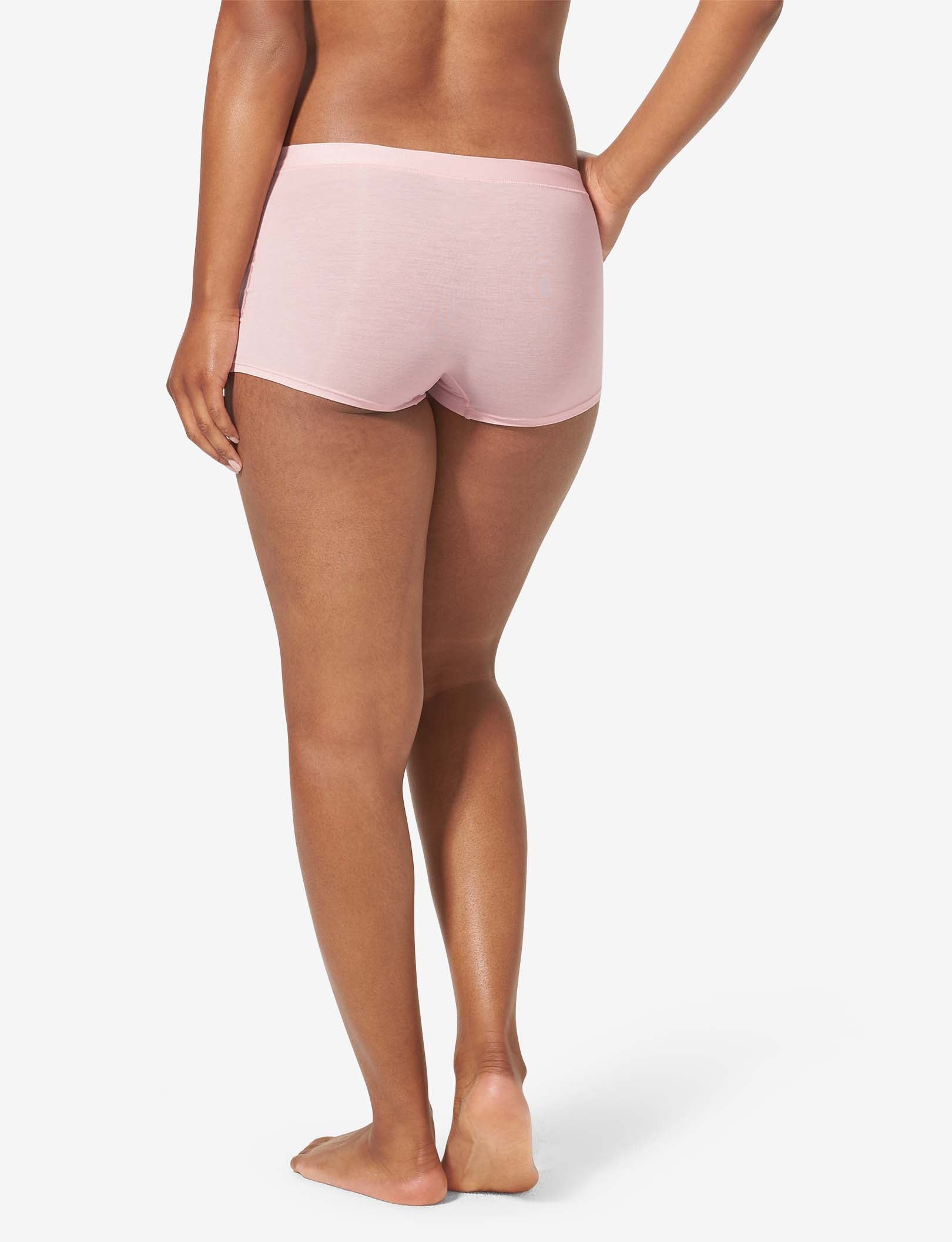 Women's Cool Cotton Boyshort::Peachskin