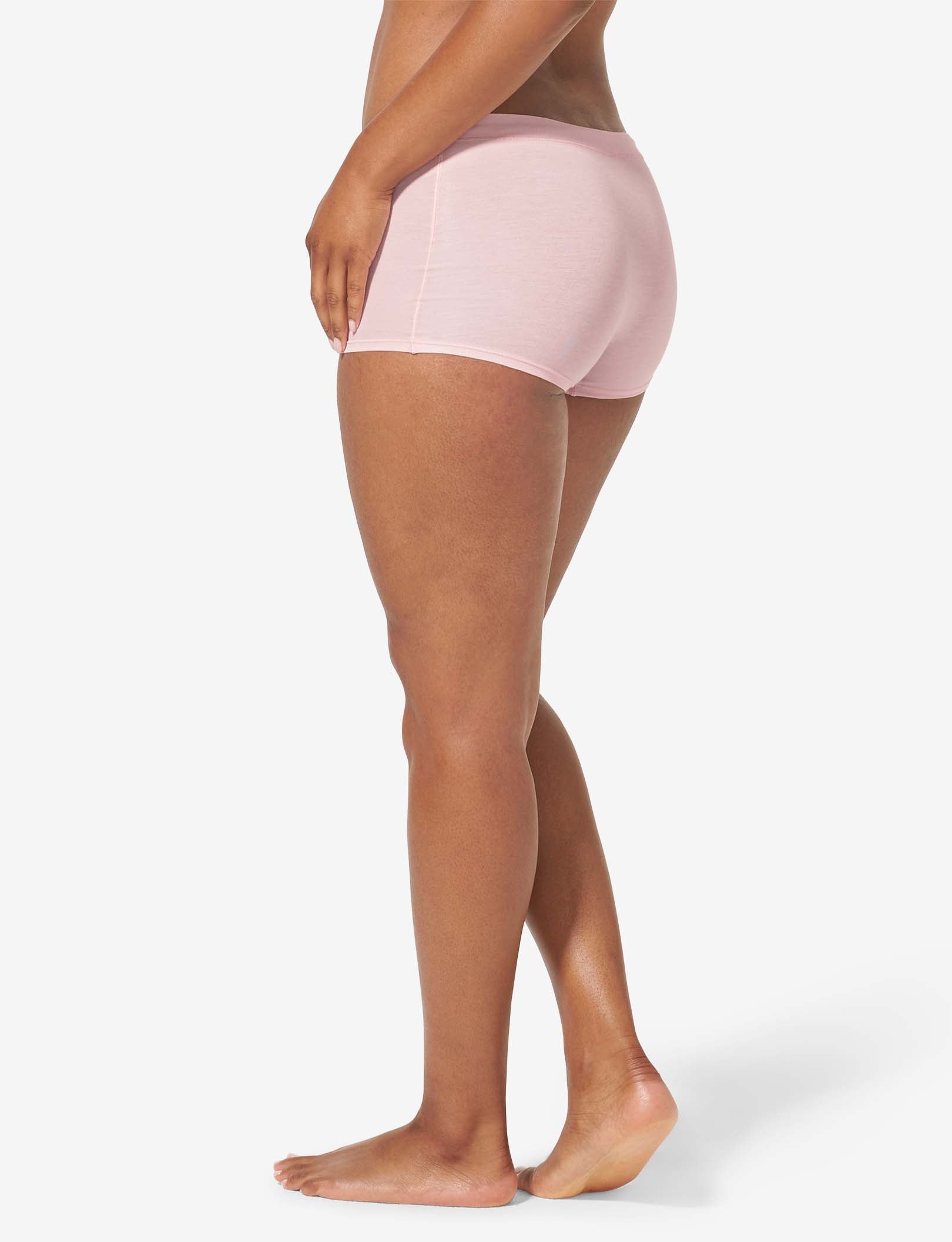 Women's Cool Cotton Boyshort::Peachskin
