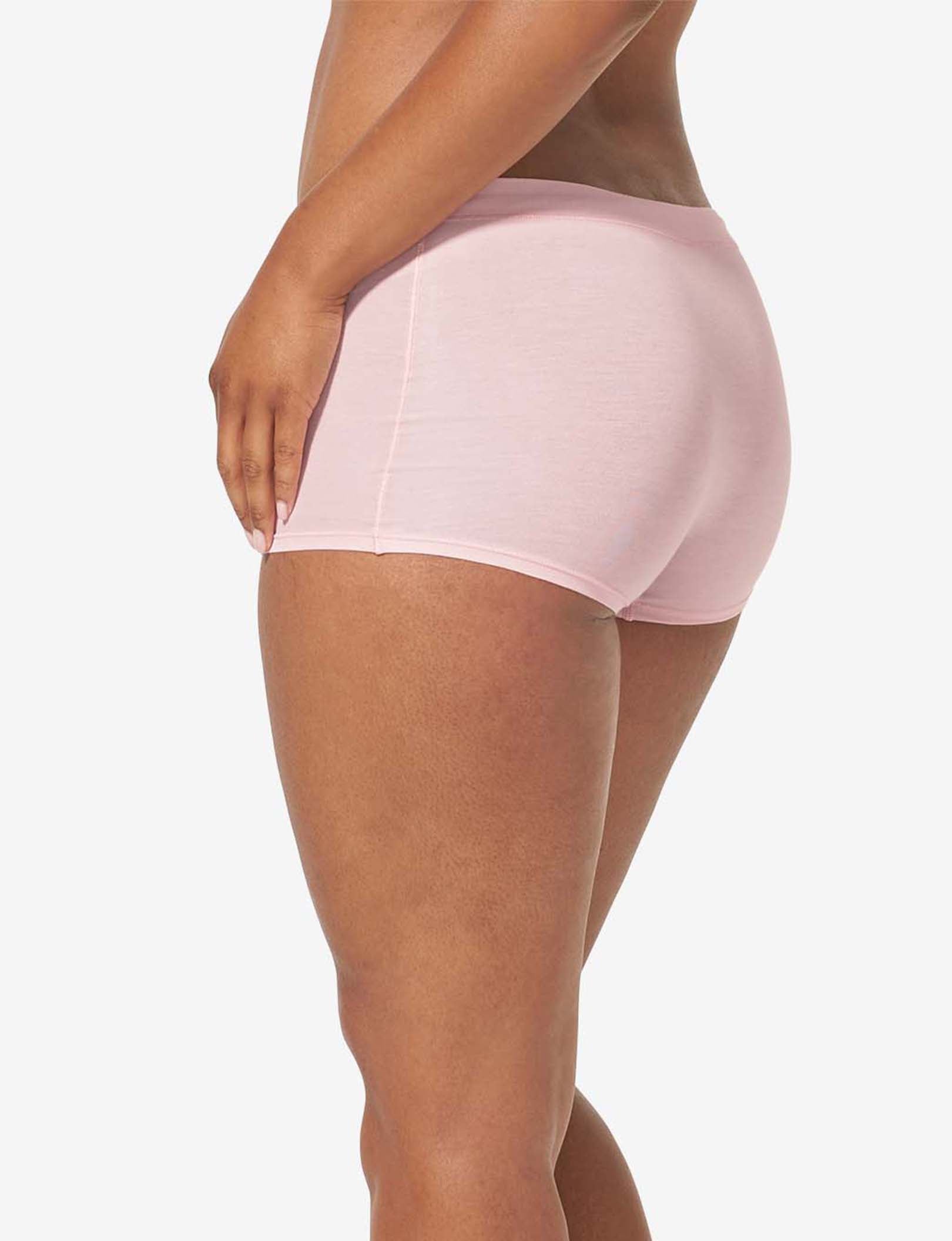 Women's Cool Cotton Boyshort::Peachskin