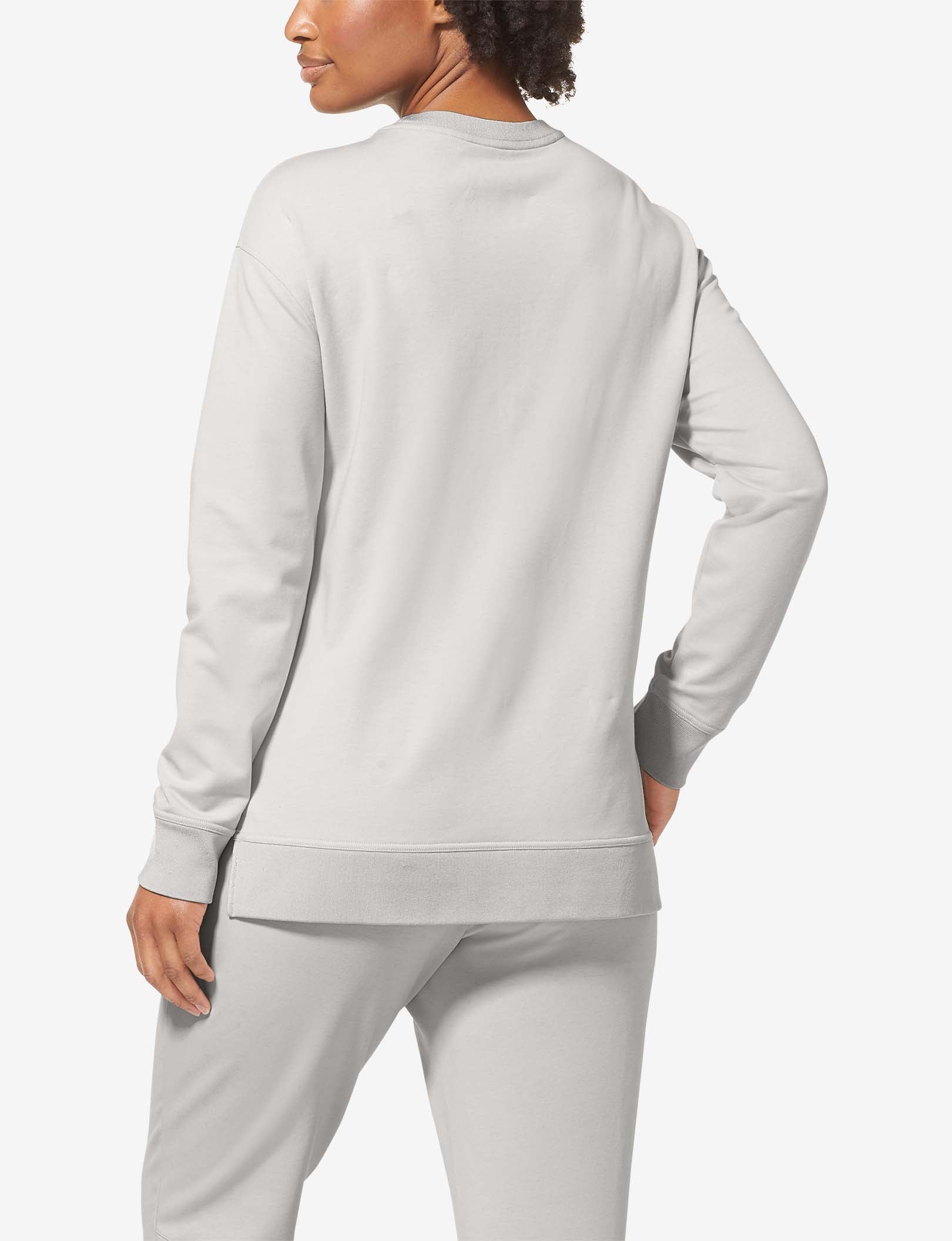 Women's Luxe French Terry Sweatshirt::Silver Gray