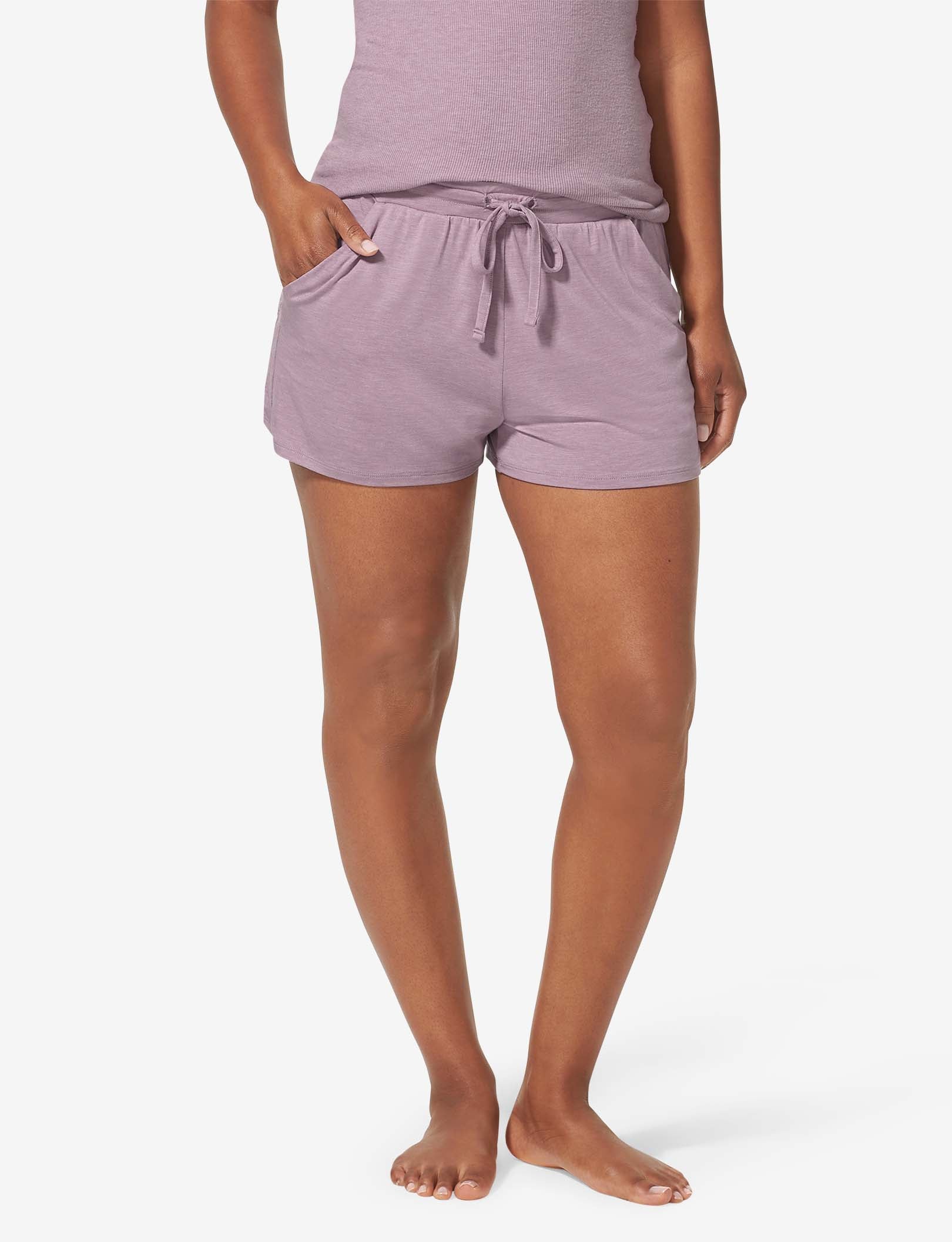 Women's Lounge Short::Elderberry Heather