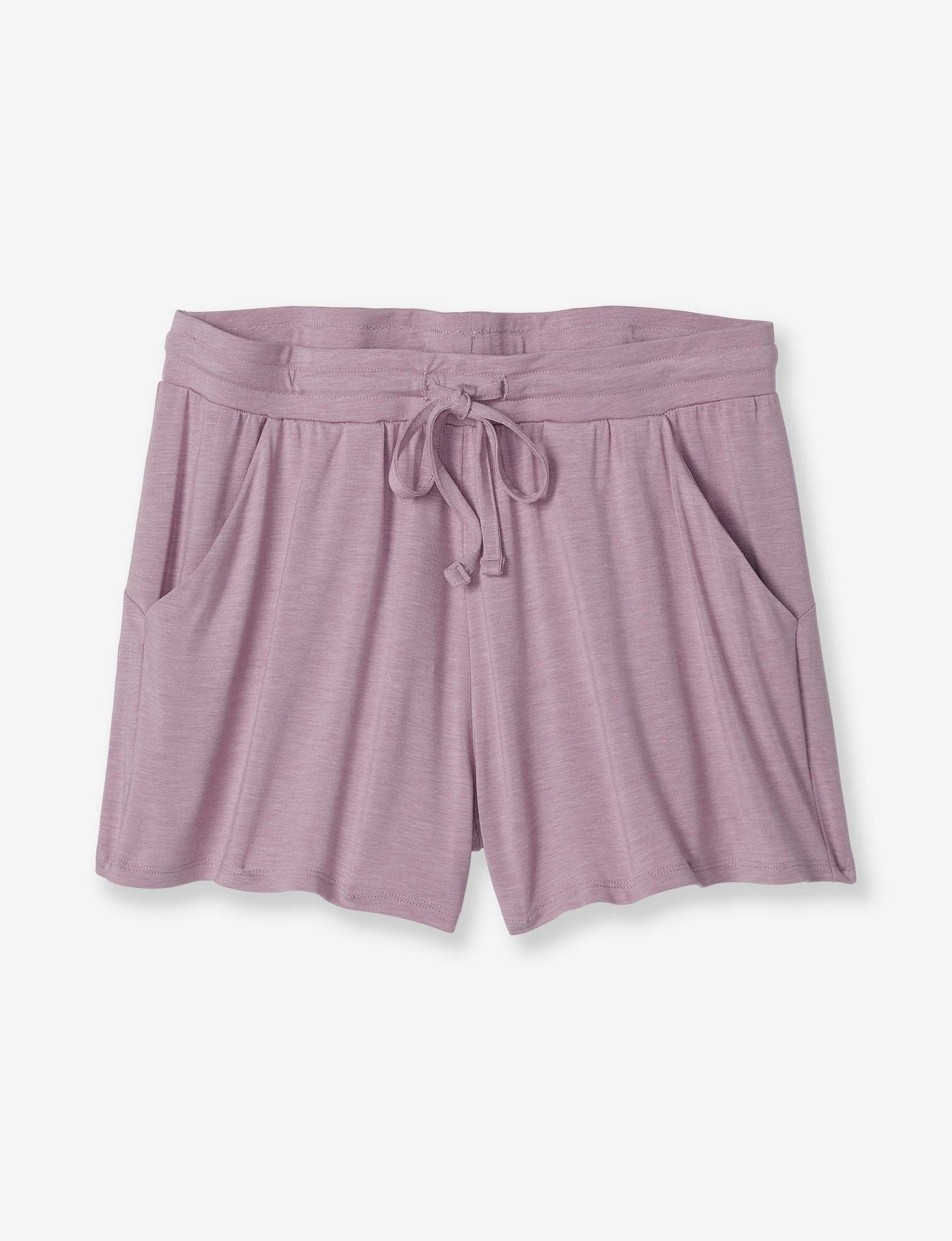 Women's Lounge Short::Elderberry Heather
