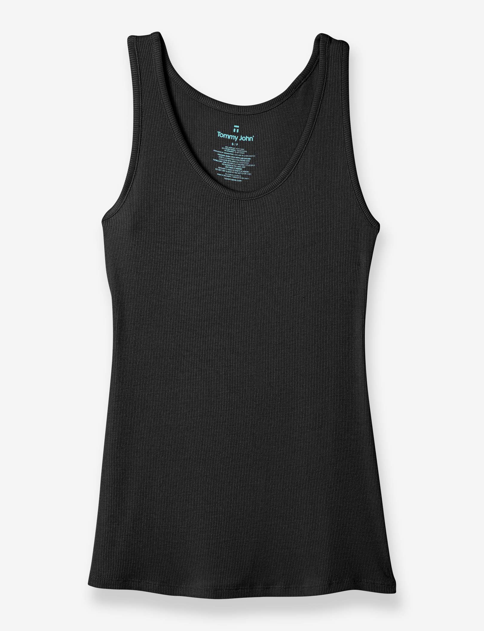 Women's Lounge Scoop or V-Neck Tank::Black