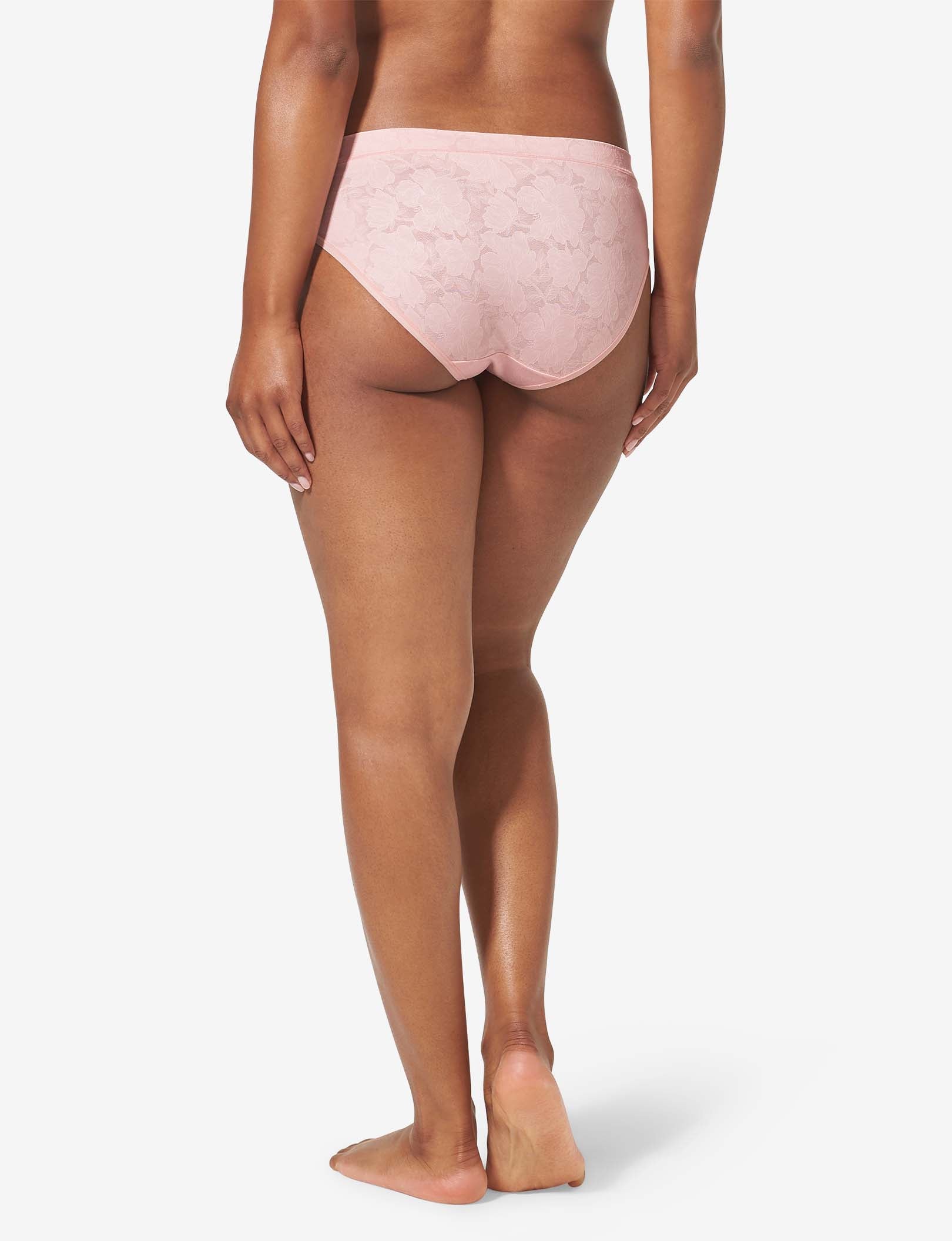 Women’s Second Skin Comfort Lace Brief::Peachskin Lace