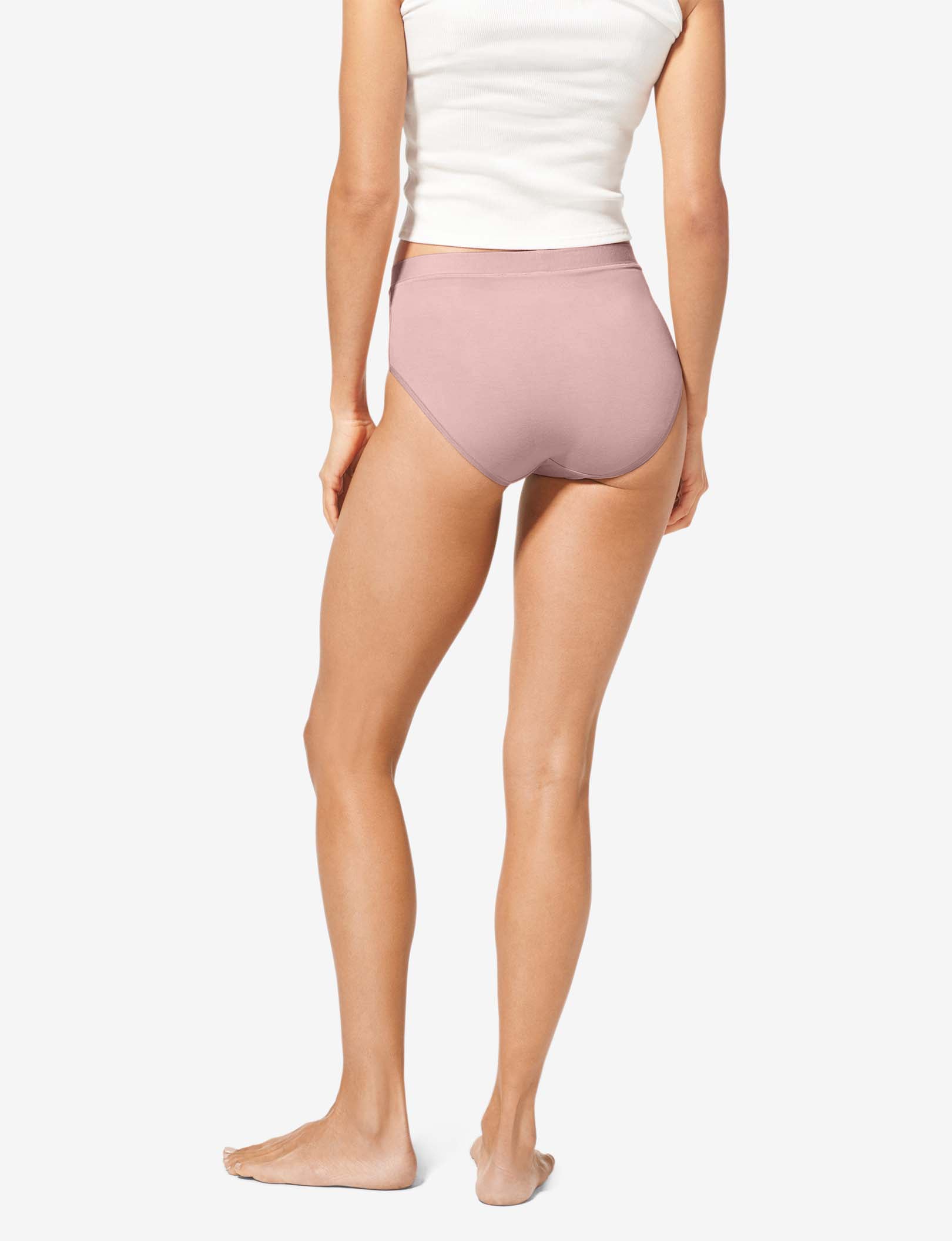 Women's Second Skin High Rise Brief::Peachskin