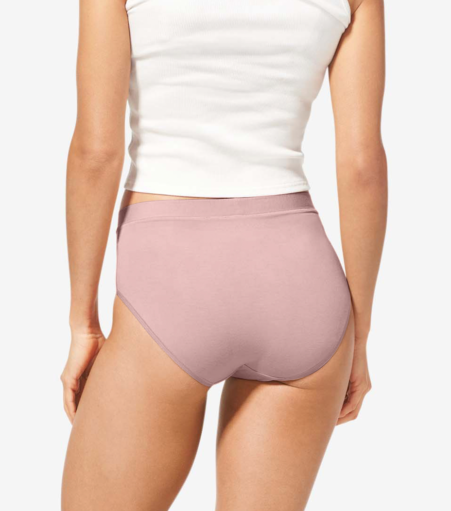 Women's Second Skin High Rise Brief::Peachskin