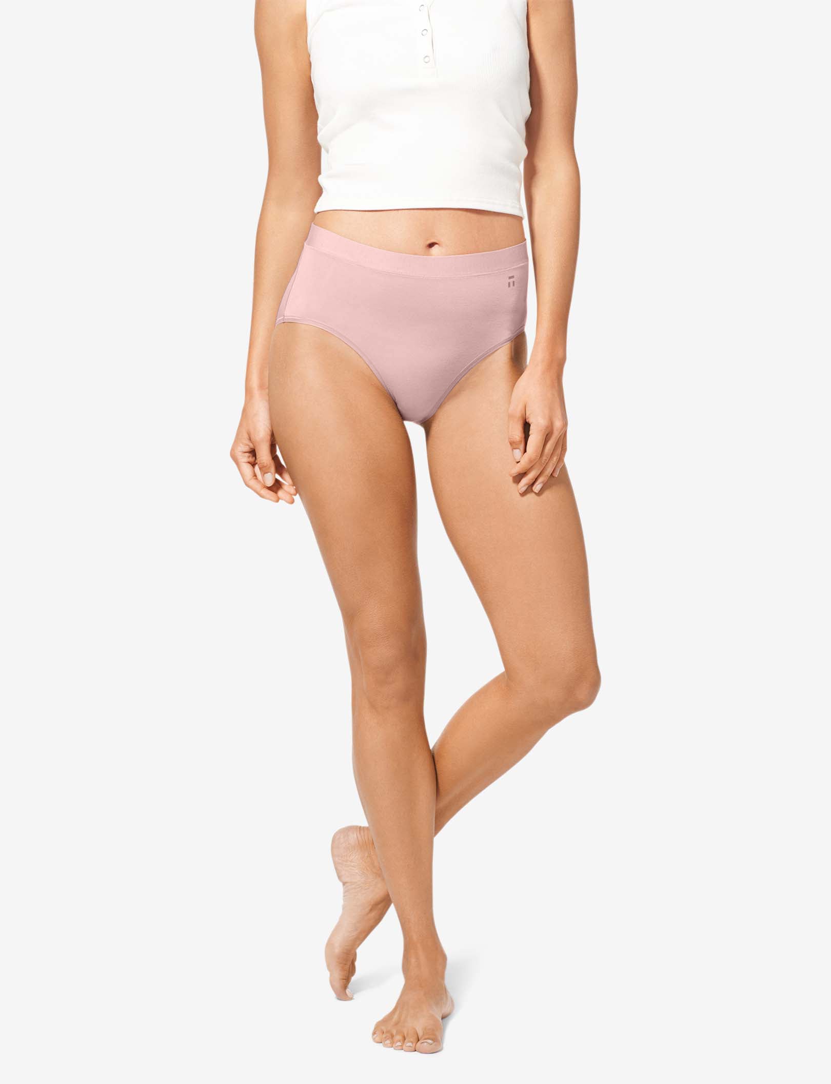 Women's Second Skin High Rise Brief::Peachskin