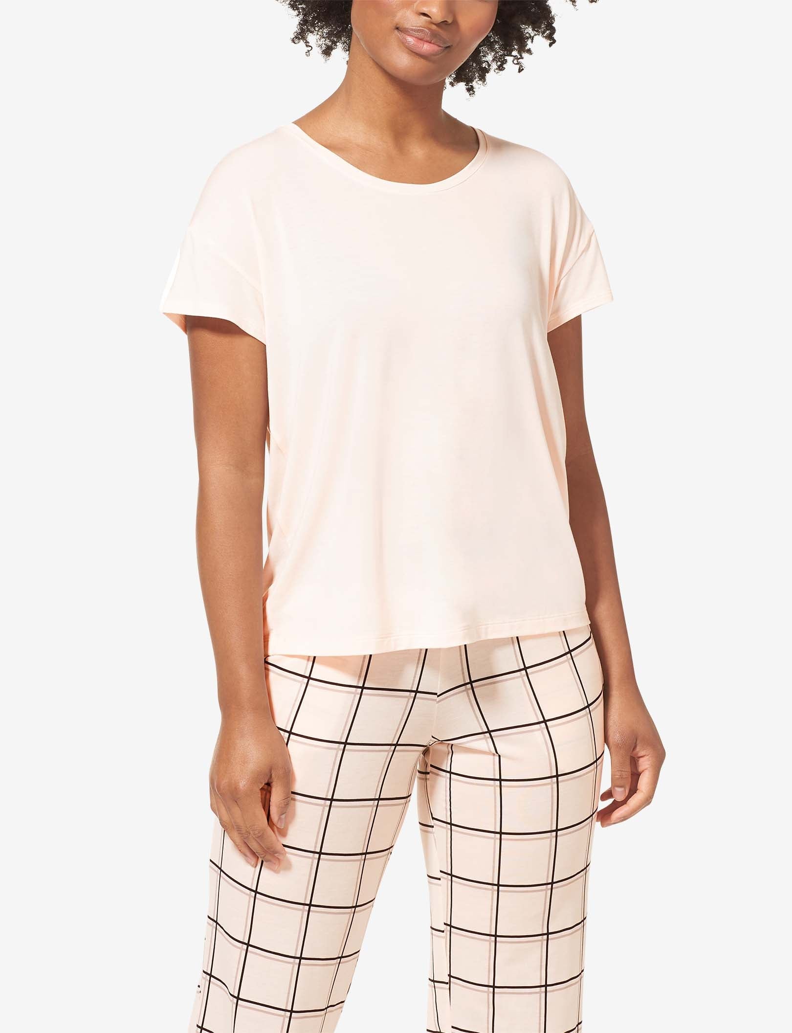 Women's Second Skin Sleep Tee::Soft Pink