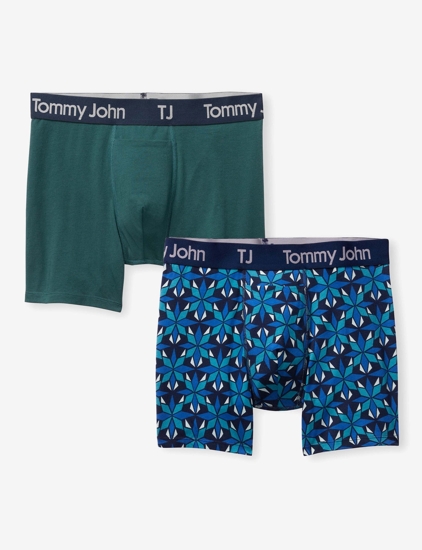 TJ Cotton Stretch Trunk 4” (2-Pack)::Dress Blues/June Bug