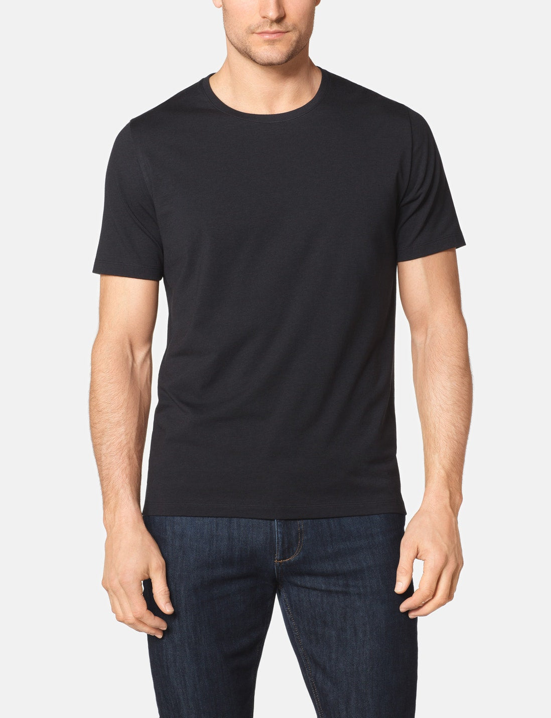 Second Skin Crew Neck Tee::Black