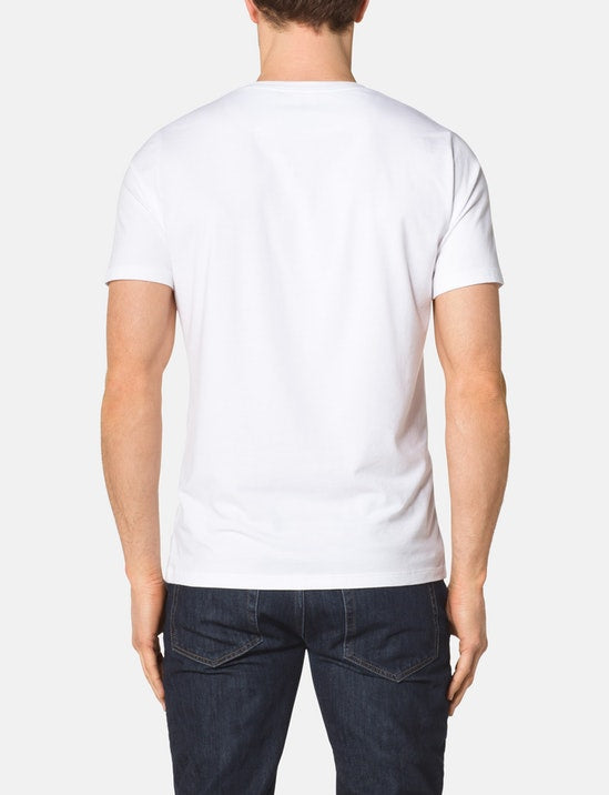 Second Skin V-Neck Tee::White