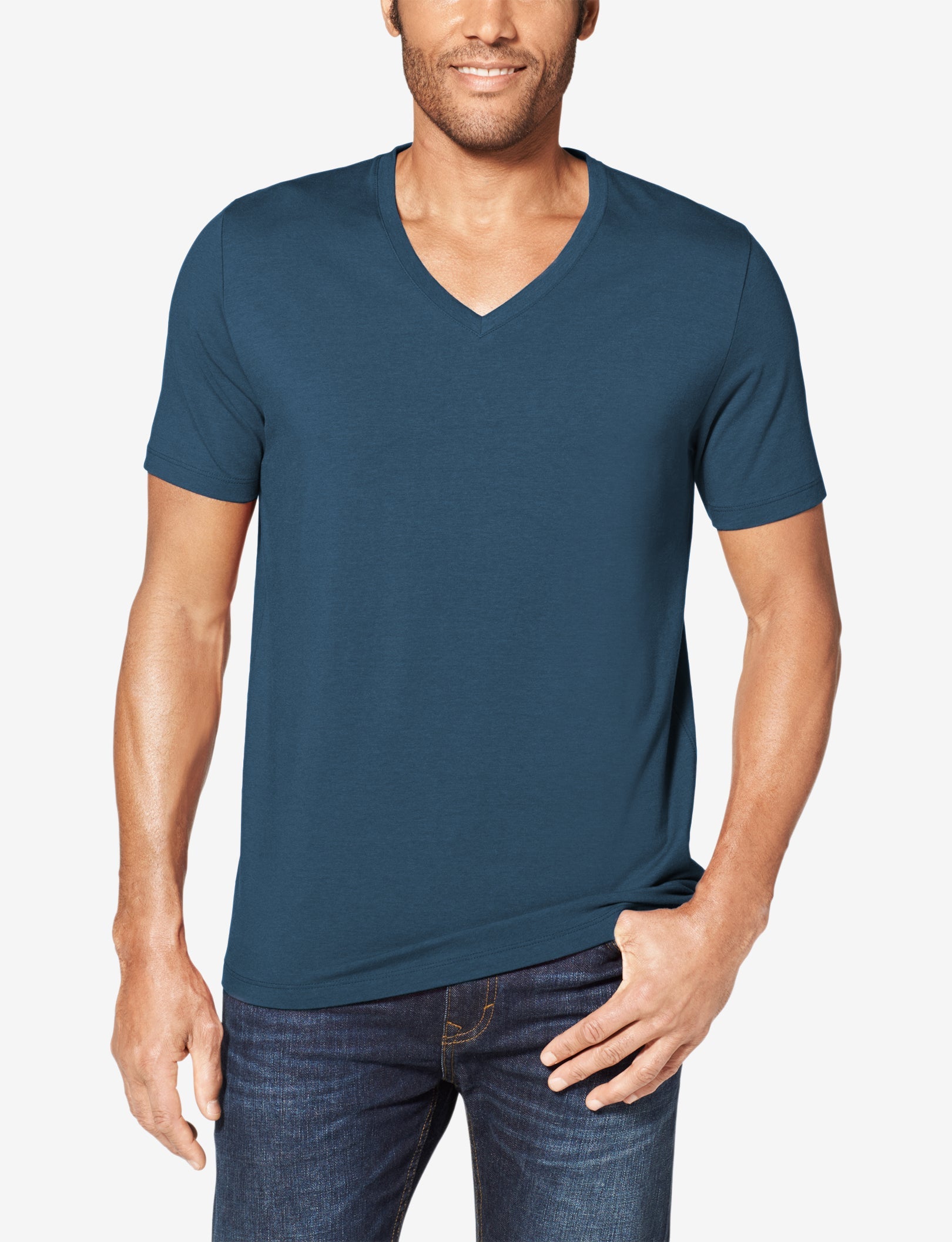 Second Skin V-Neck::Reflecting Pond