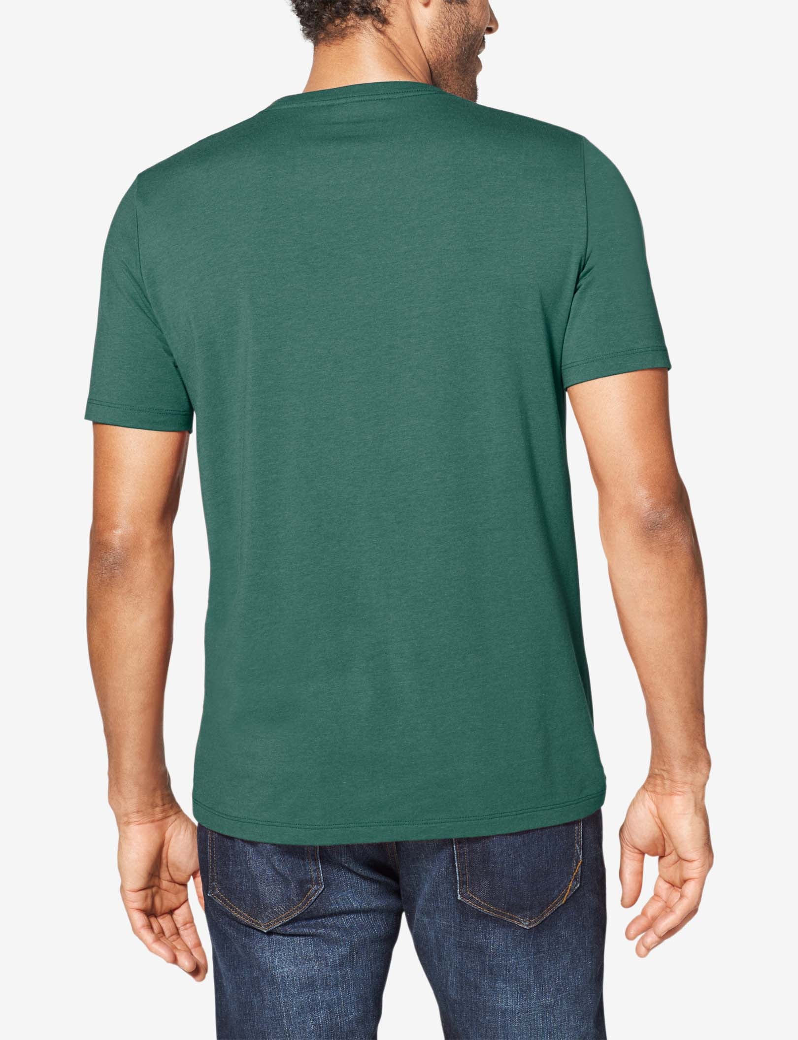 Second Skin V-Neck Tee::Agave