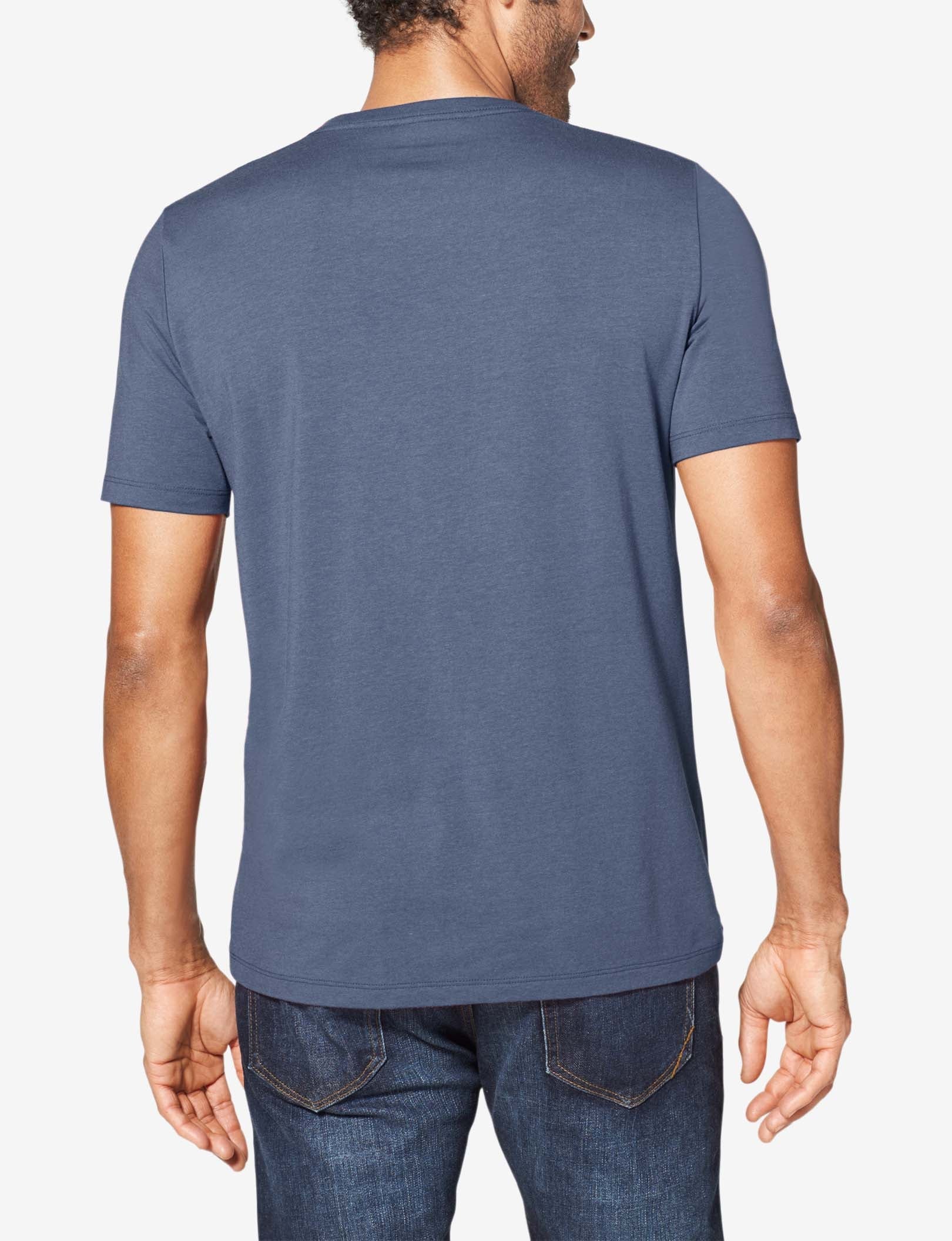 Second Skin V-Neck Tee::VINTAGE INDIGO