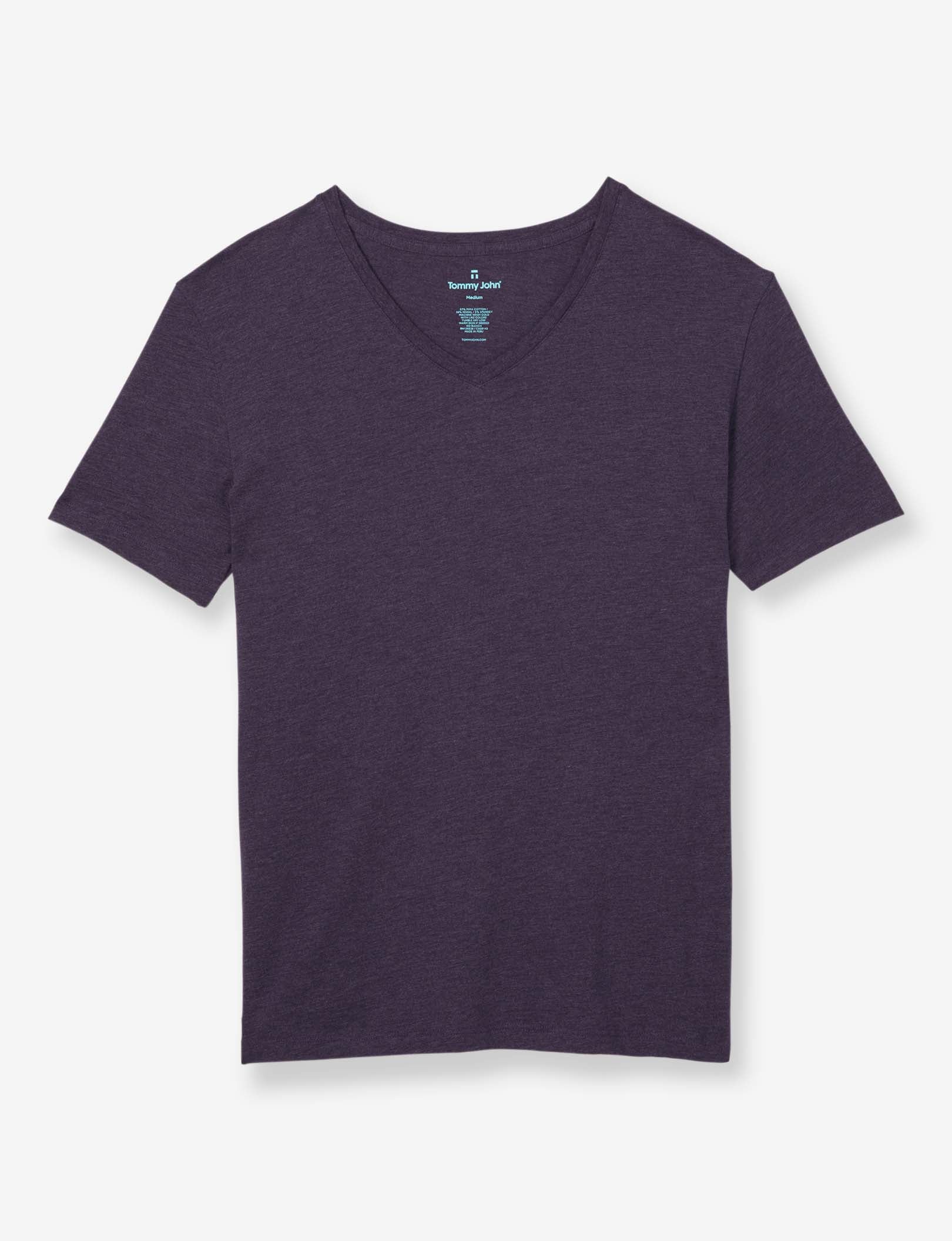Second Skin V-Neck Tee::Mysterioso Heather